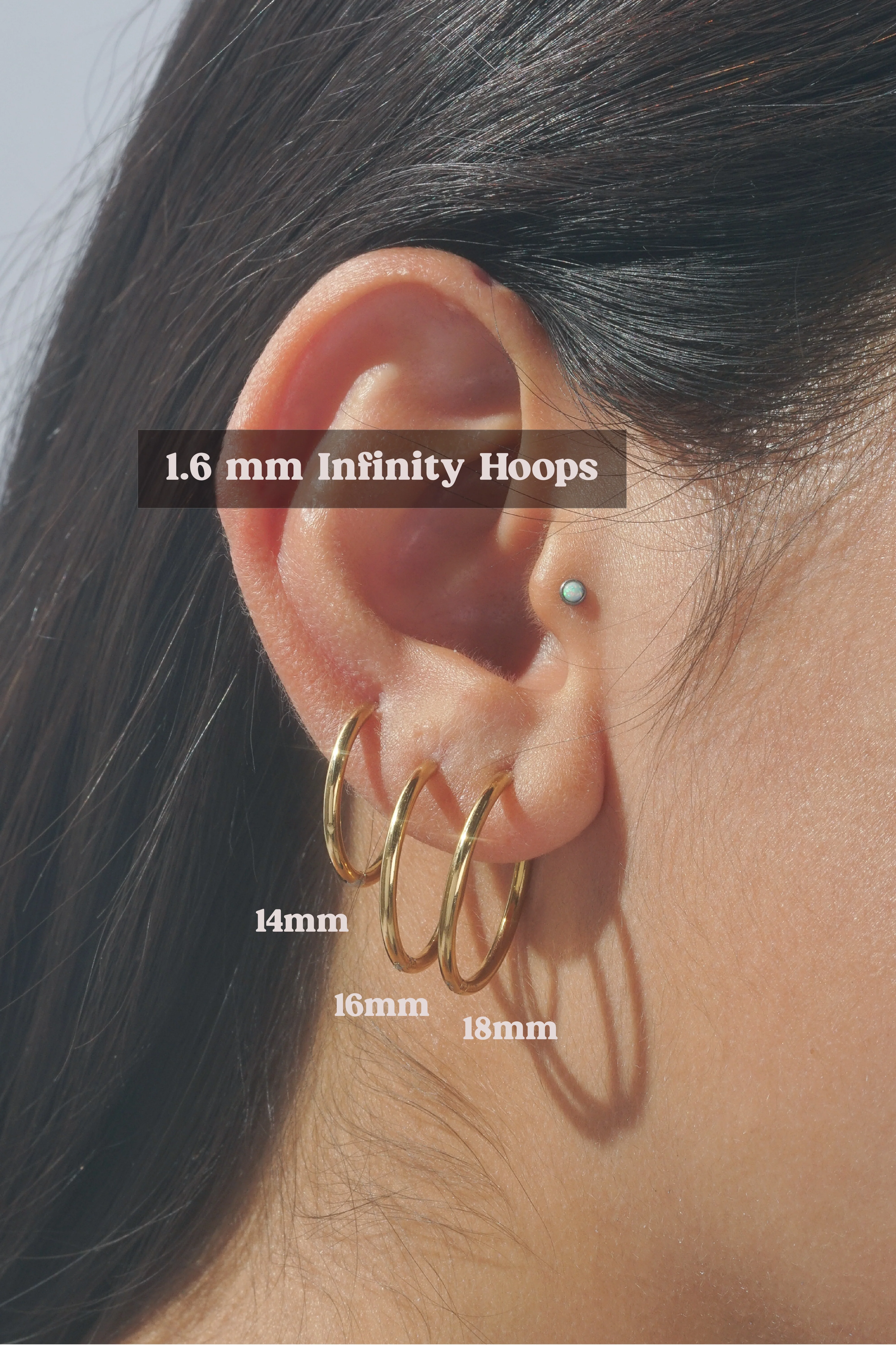 1.6mm Infinity Hoop (Single) - Image 3
