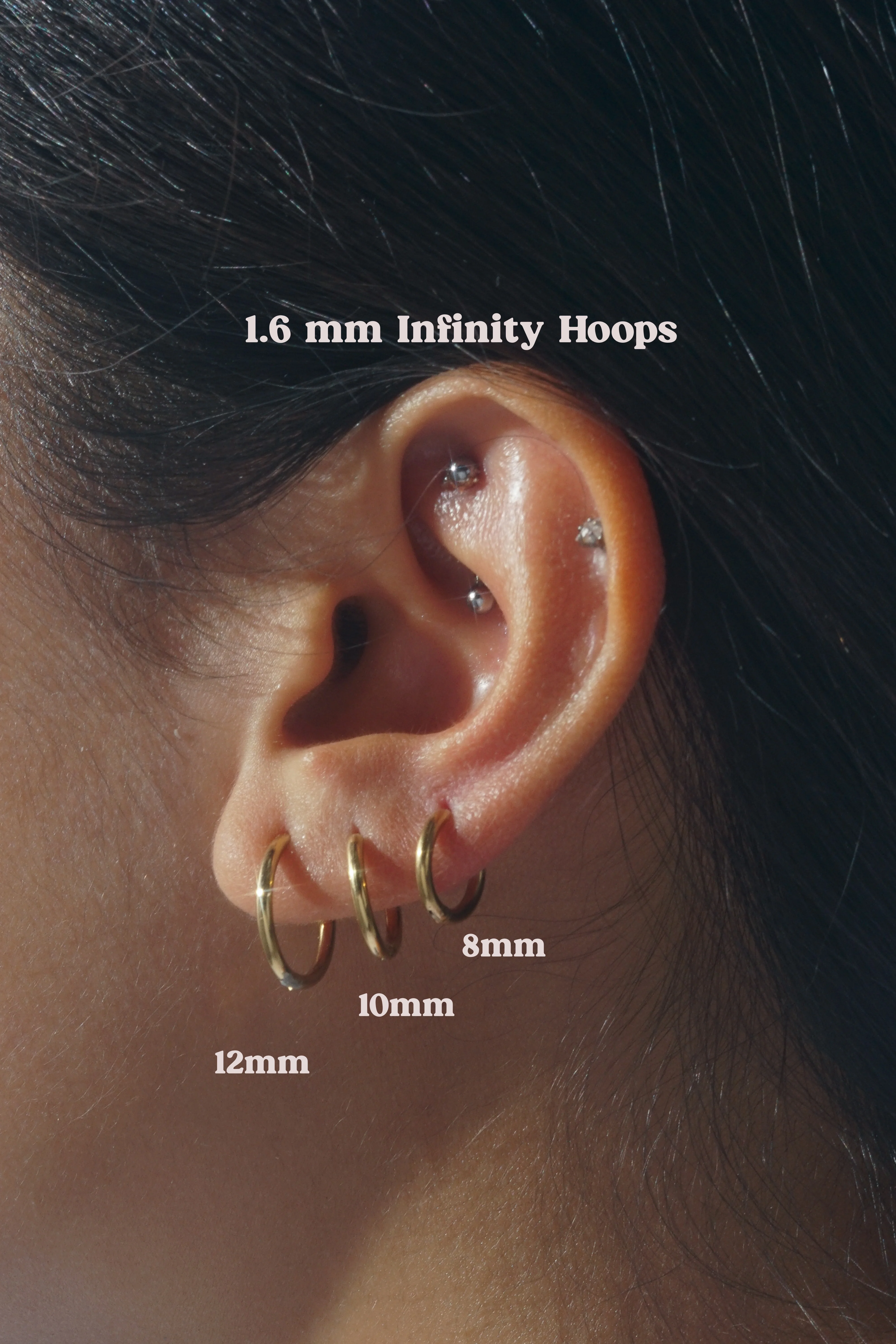 1.6mm Infinity Hoop (Single) - Image 9