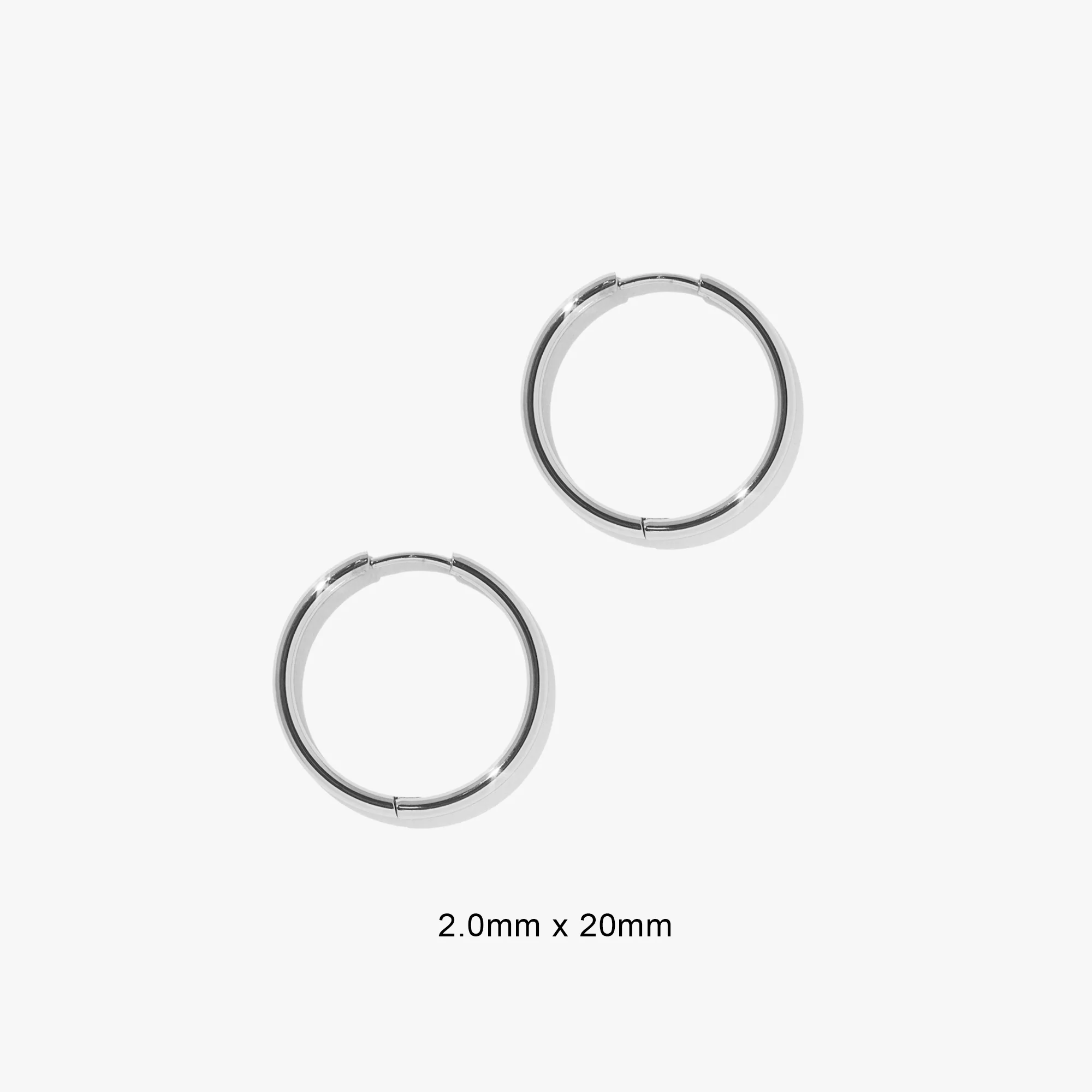 2.0mm Infinity Hoops (Pair) - Image 16