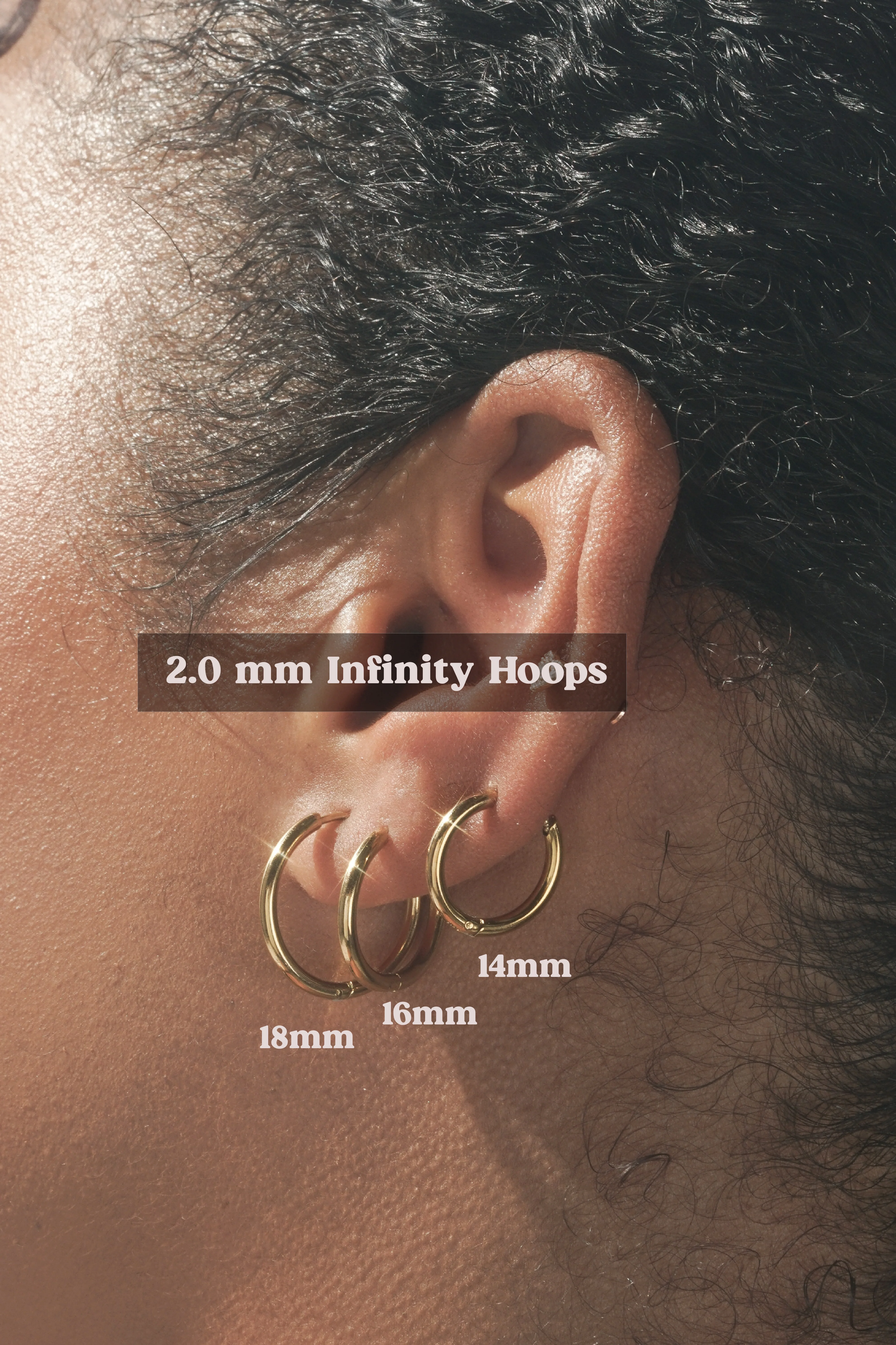 2.0mm Infinity Hoops (Pair) - Image 22