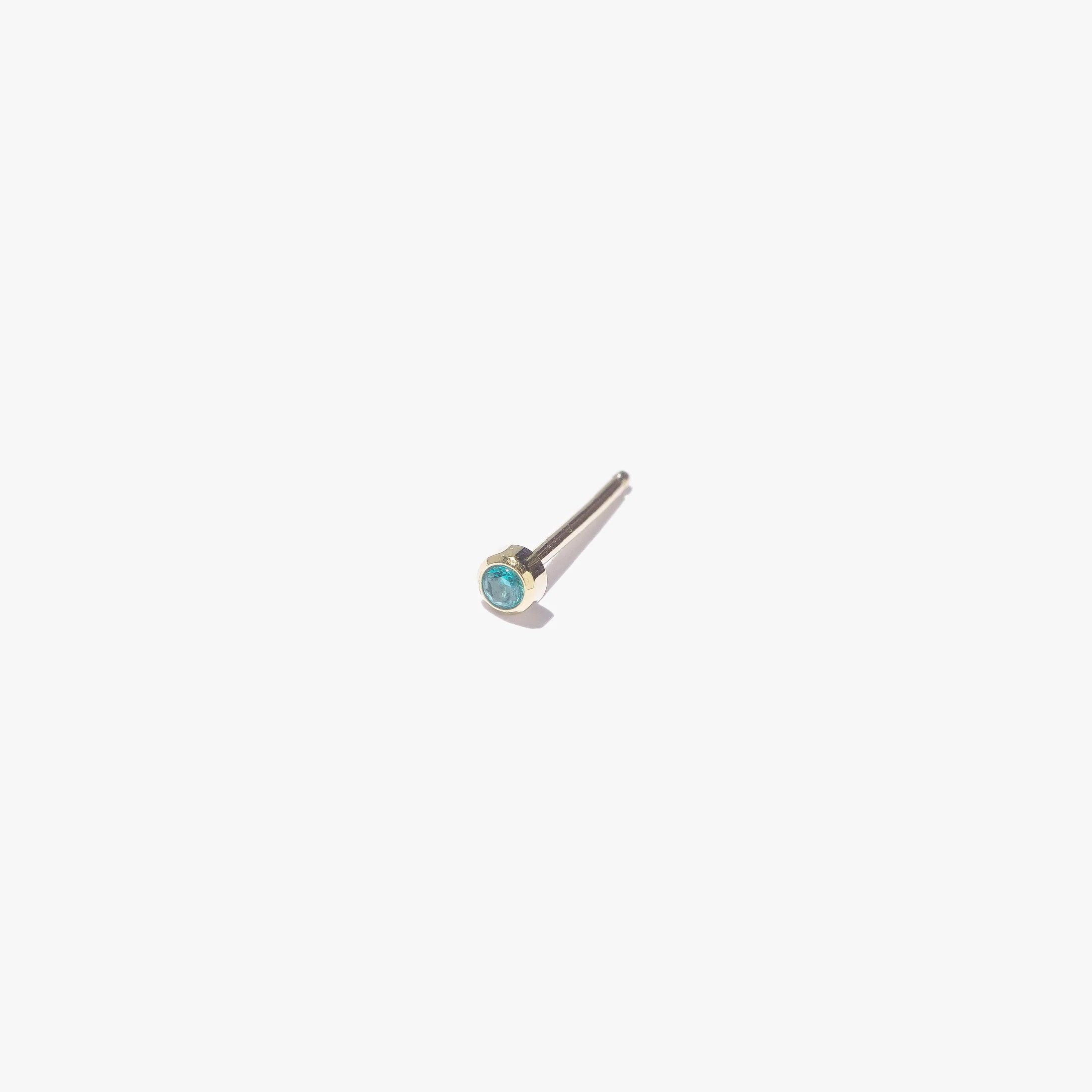 2mm Lonely Topaz Stud (Single) - Image 3