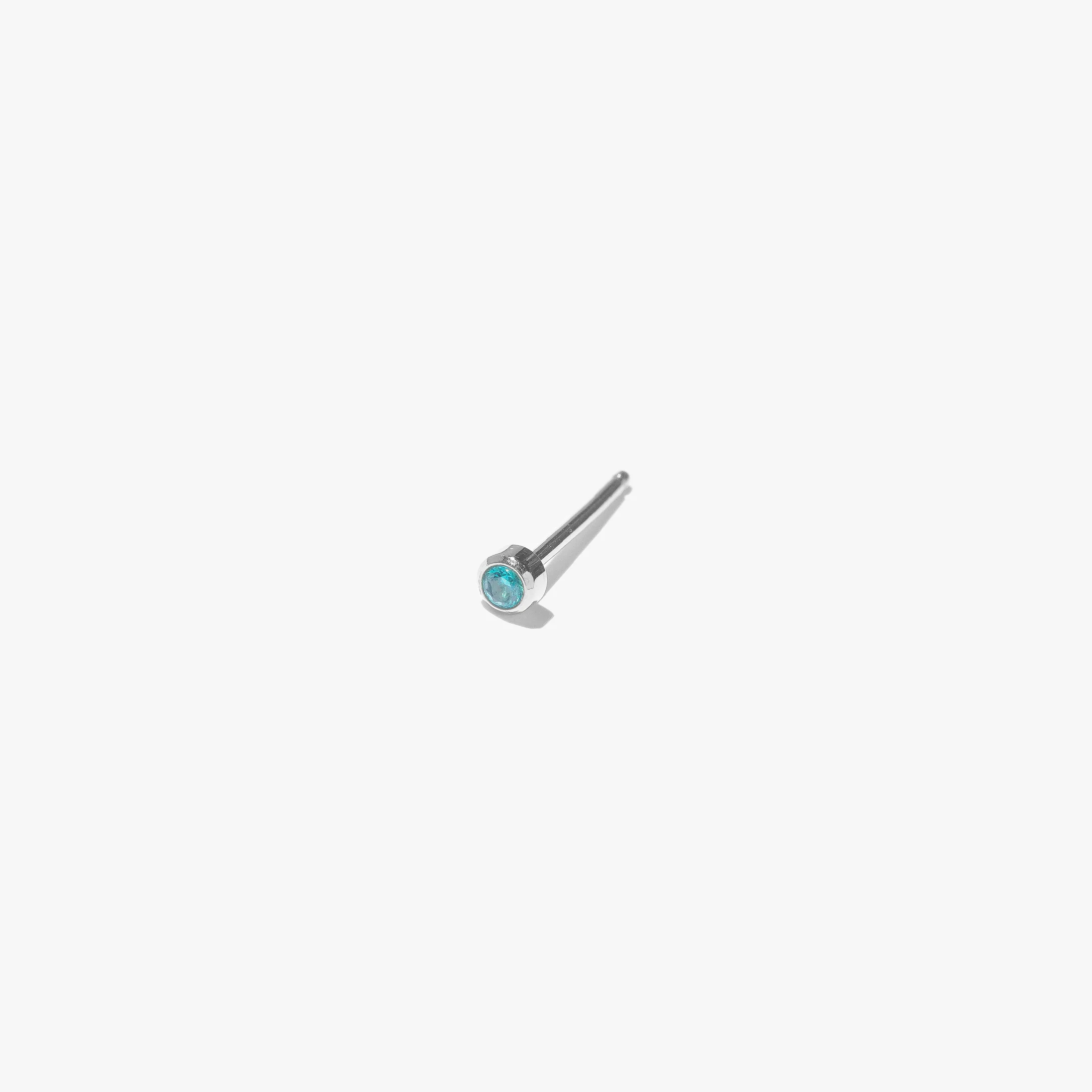 2mm Lonely Topaz Stud (Single) - Image 4