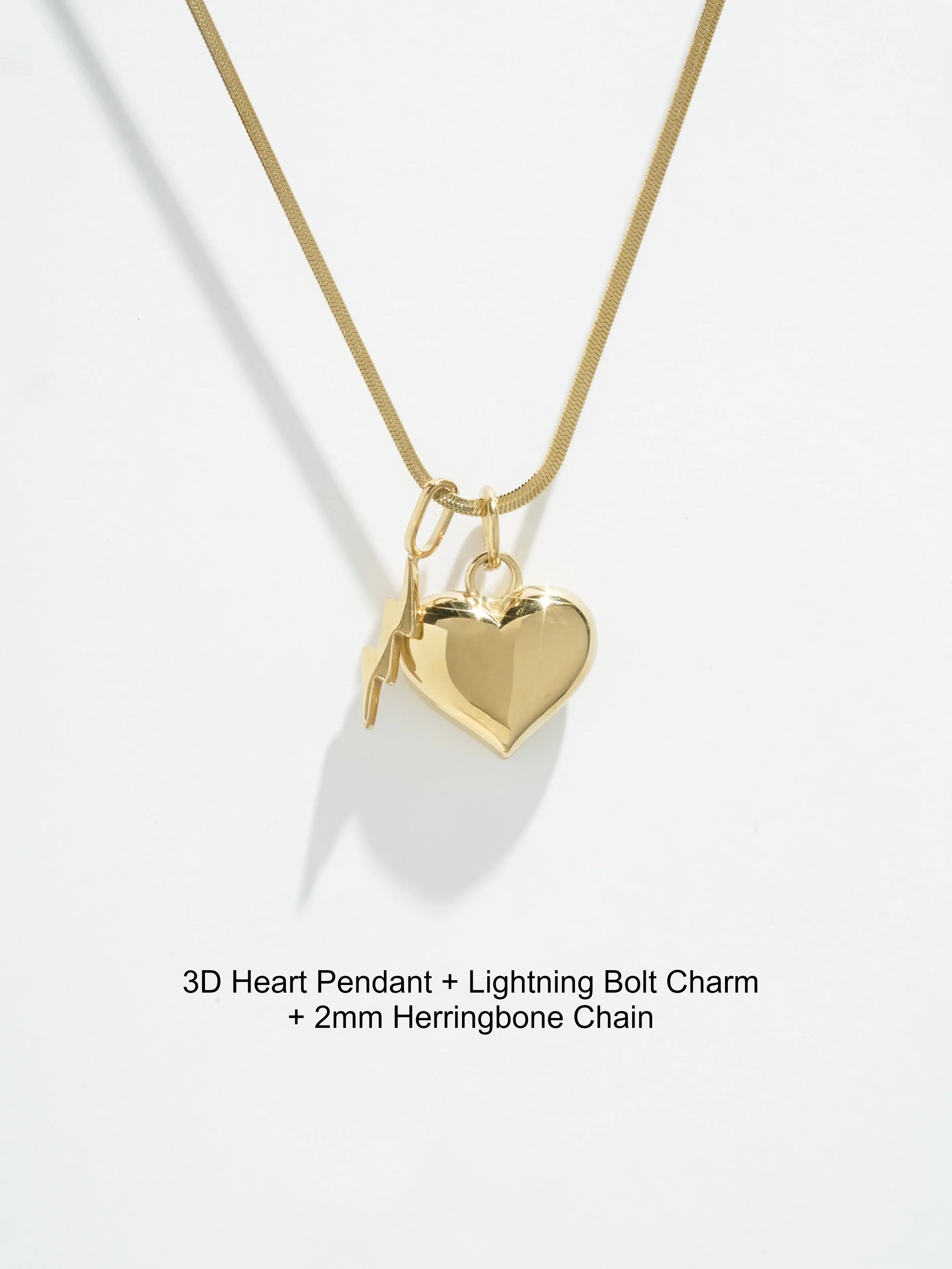 3D Heart Pendant - (Single) - Image 4