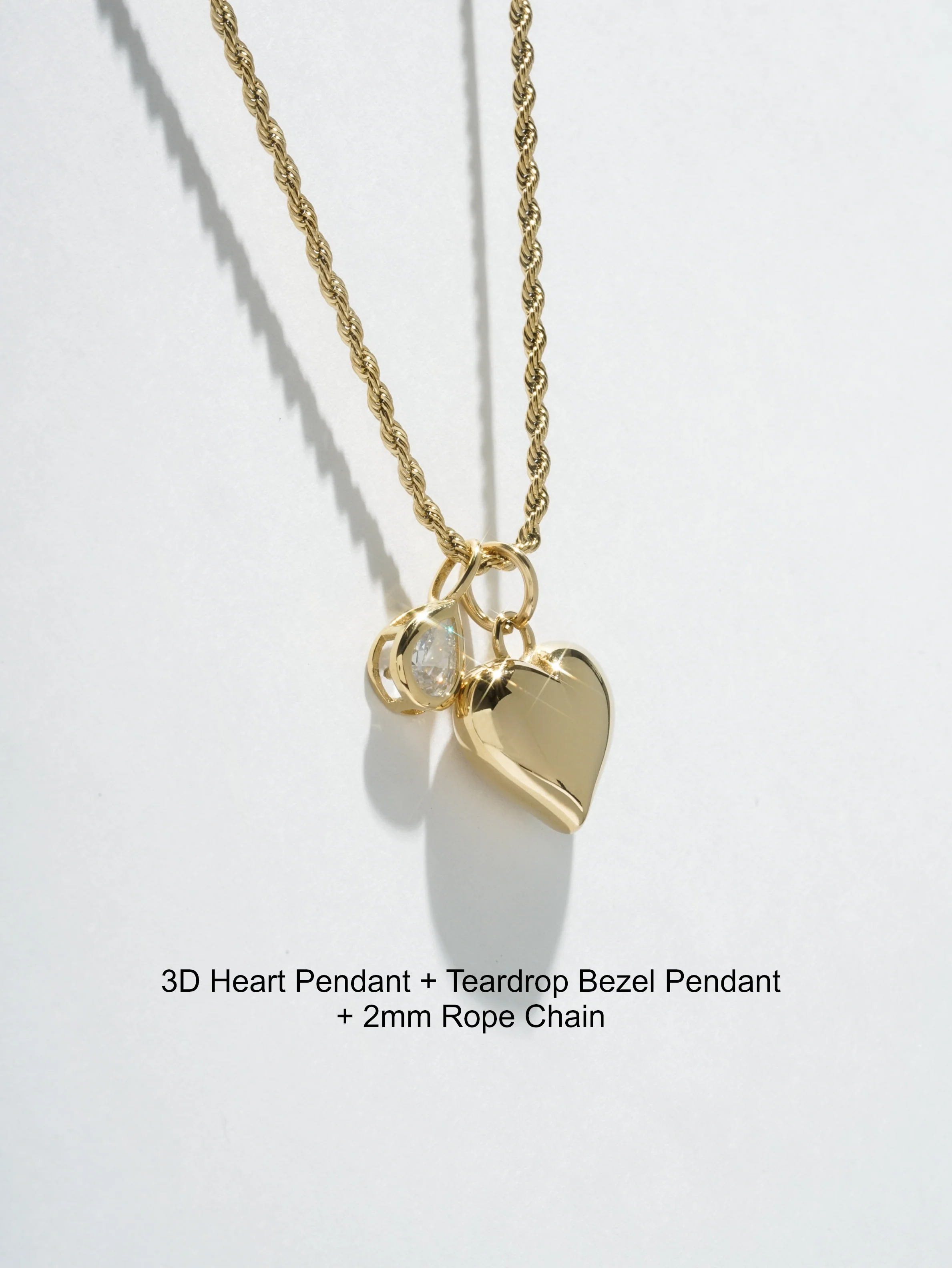 3D Heart Pendant - (Single) - Image 7