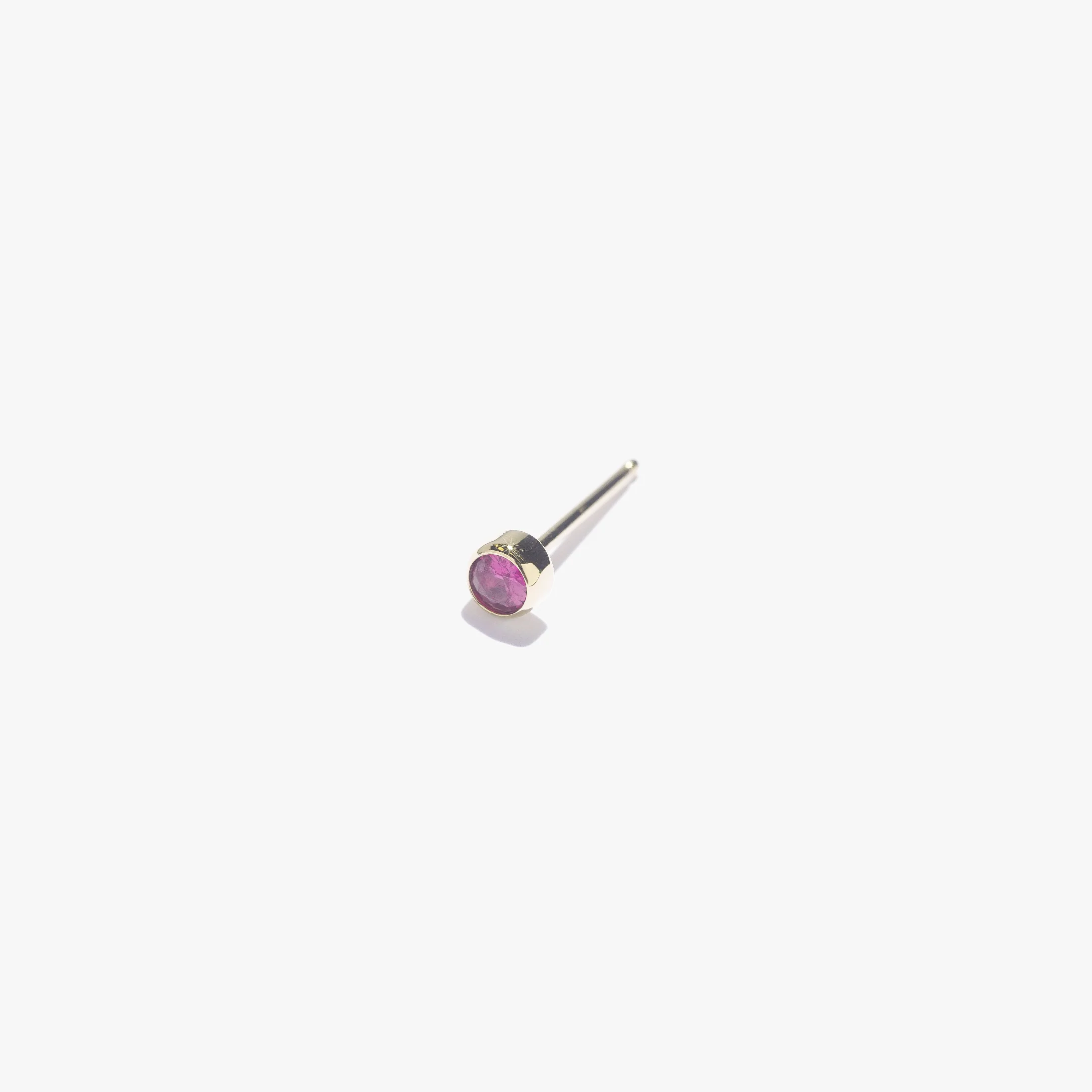 3mm Lonely Ruby Stud (Single) - Image 3