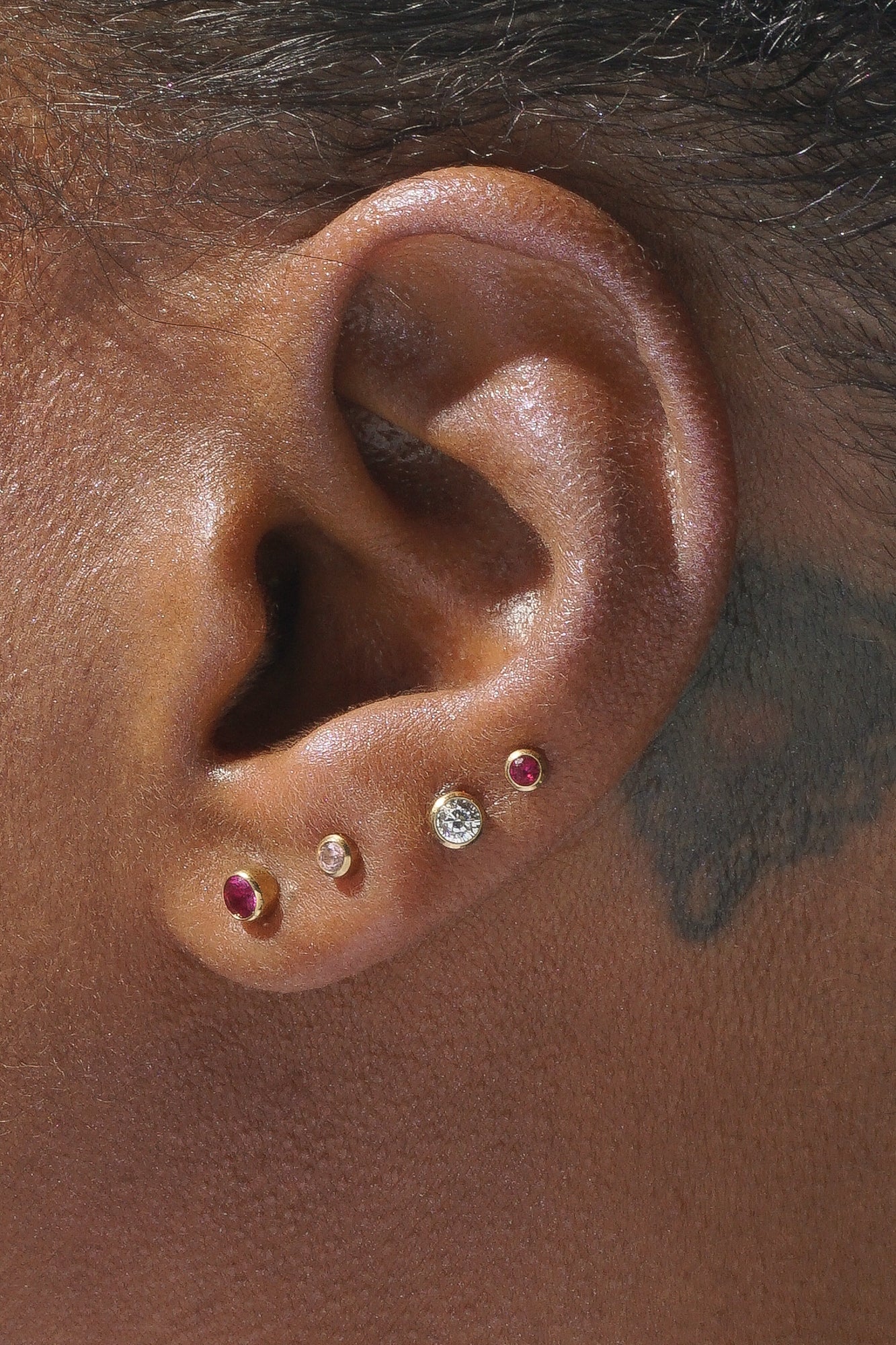 3mm Lonely Ruby Stud (Single) - Image 5