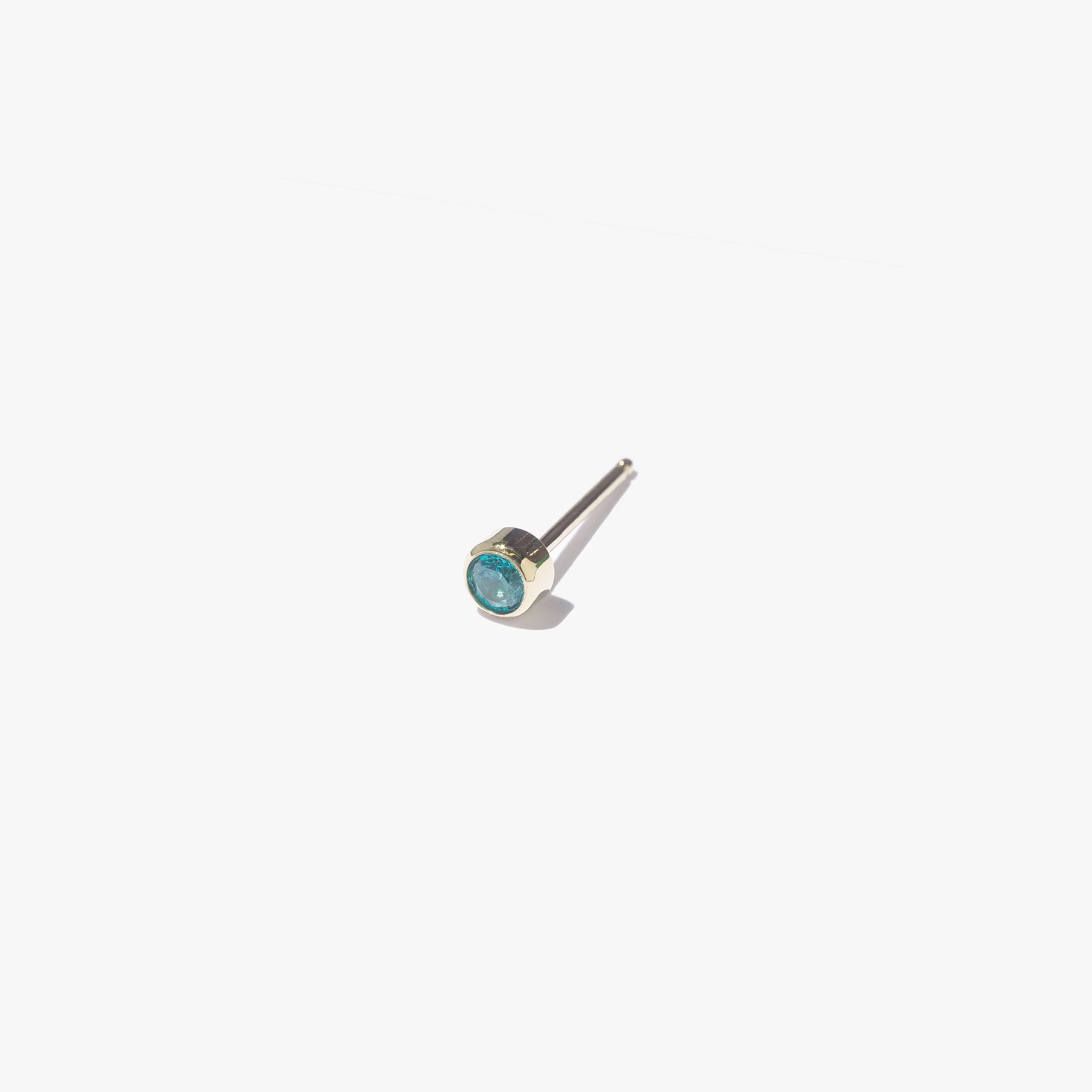 3mm Lonely Topaz Stud (Single) - Image 3