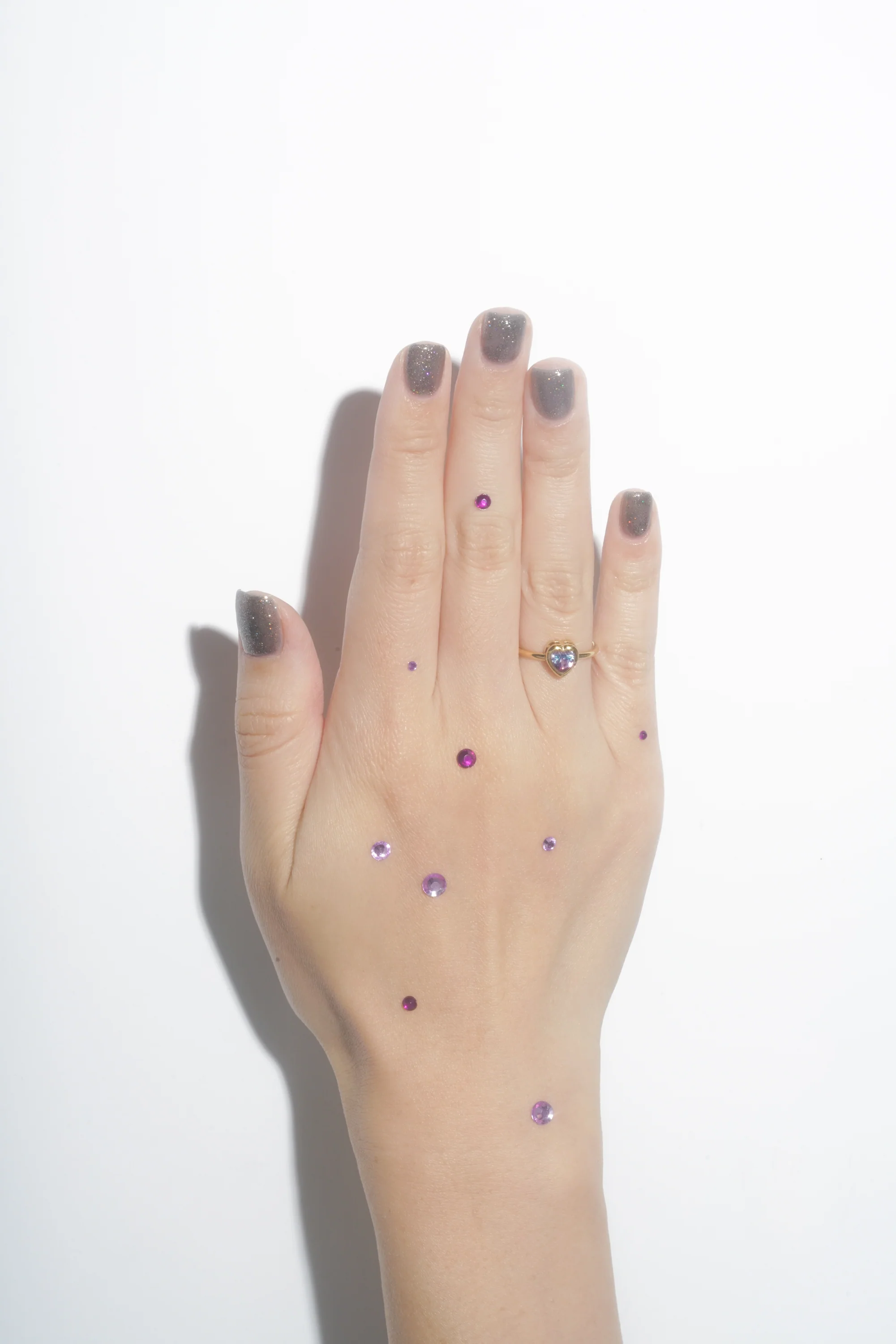 Amethyst Heart Bezel Ring - Image 5