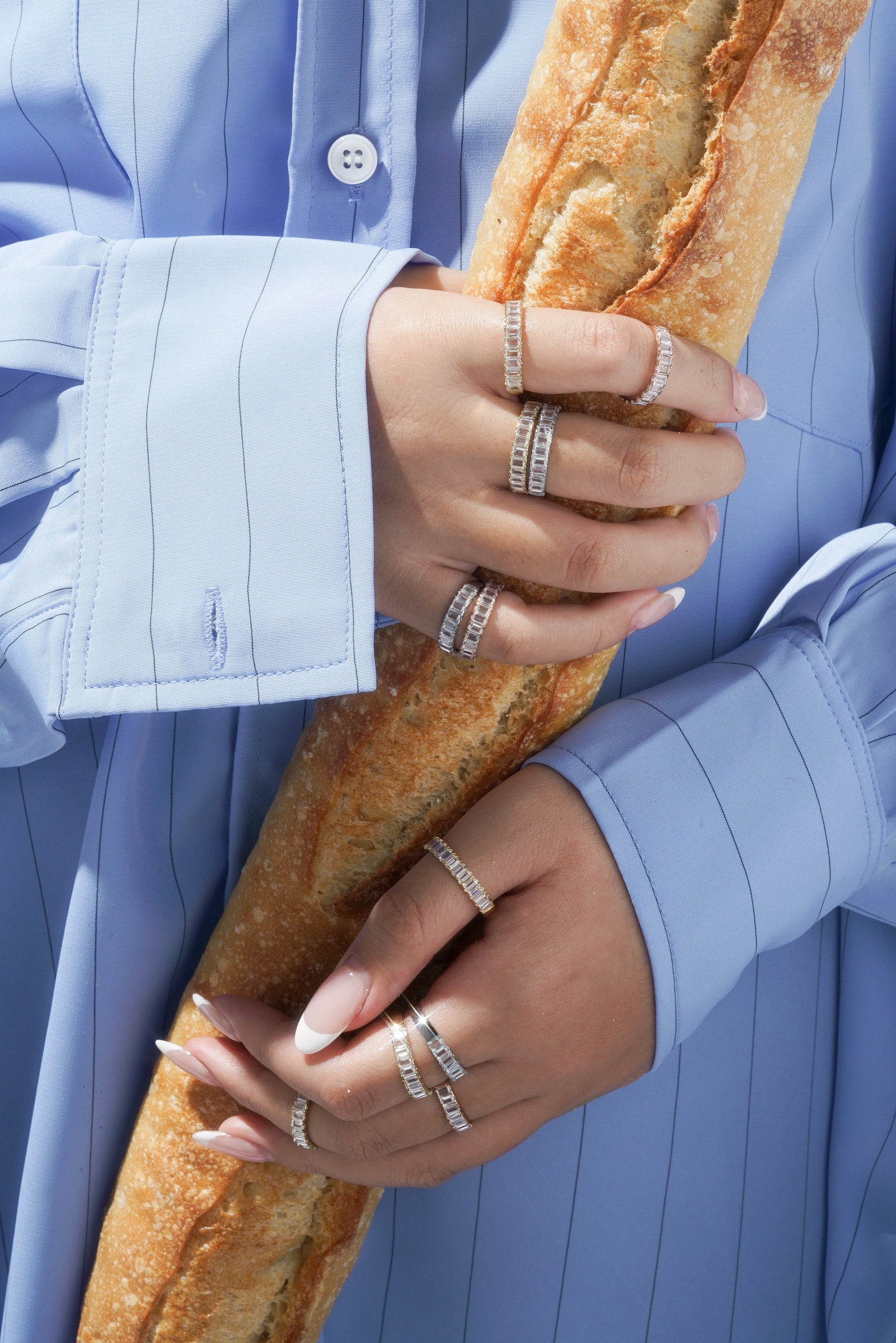 Baguette Ring - Hypoallergenic Steel - Image 11