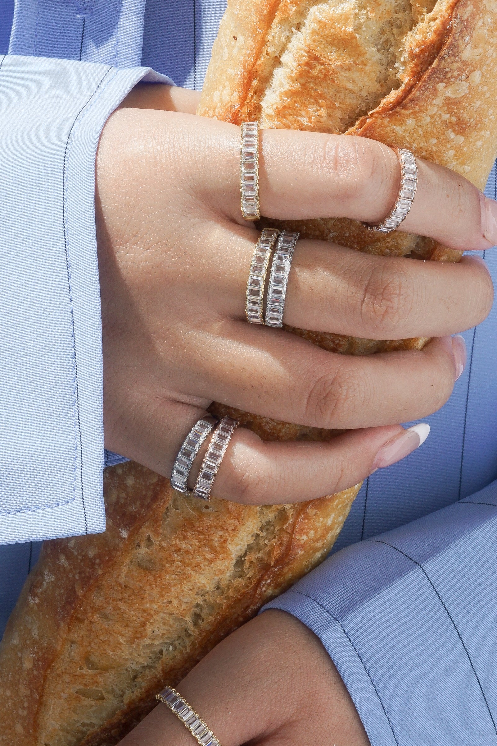 Baguette Ring - Hypoallergenic Steel - Image 14
