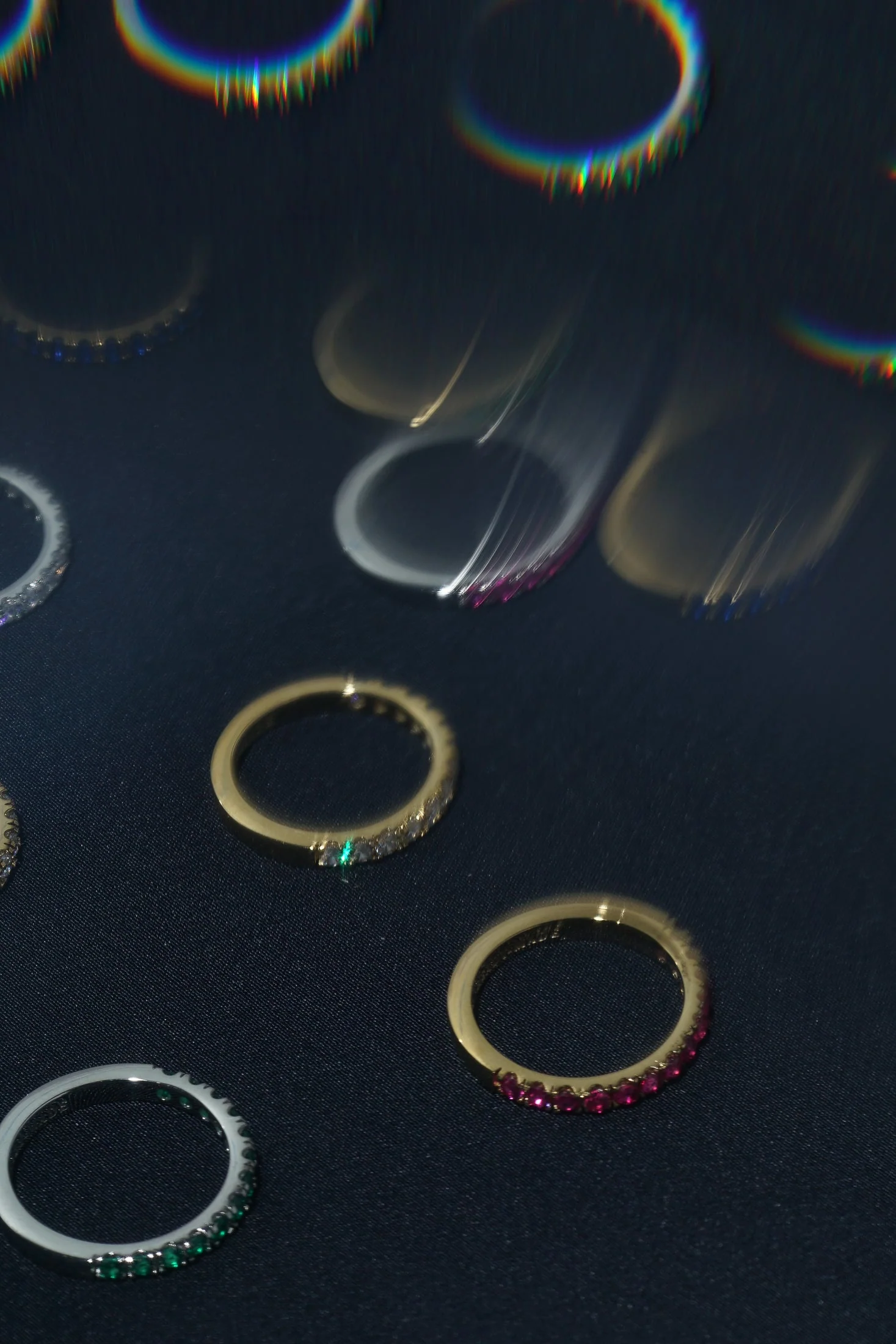 Black Diamante Satellite 2.0 Ring - Image 8