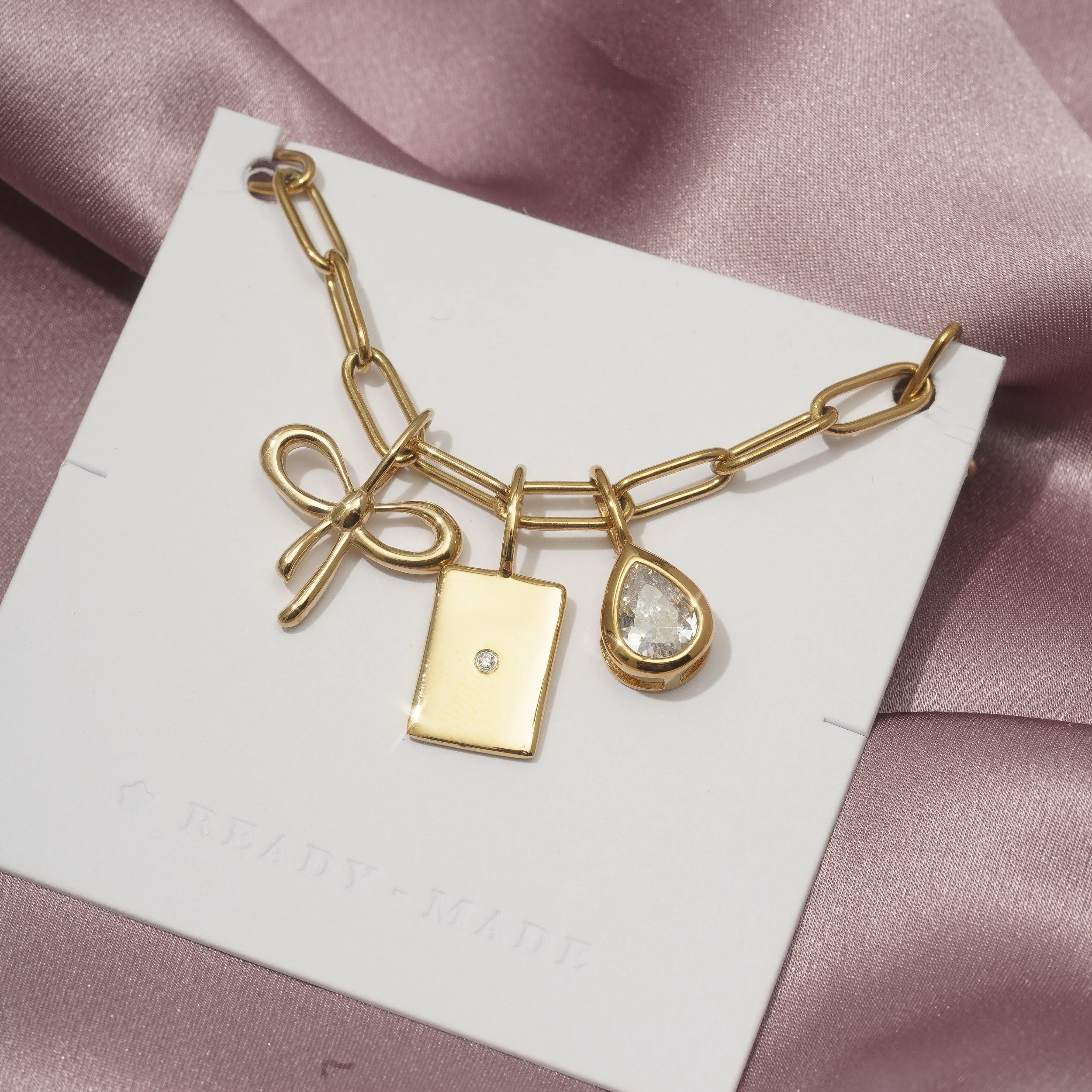 Bow Puffy Pendant - (Single) - Image 3