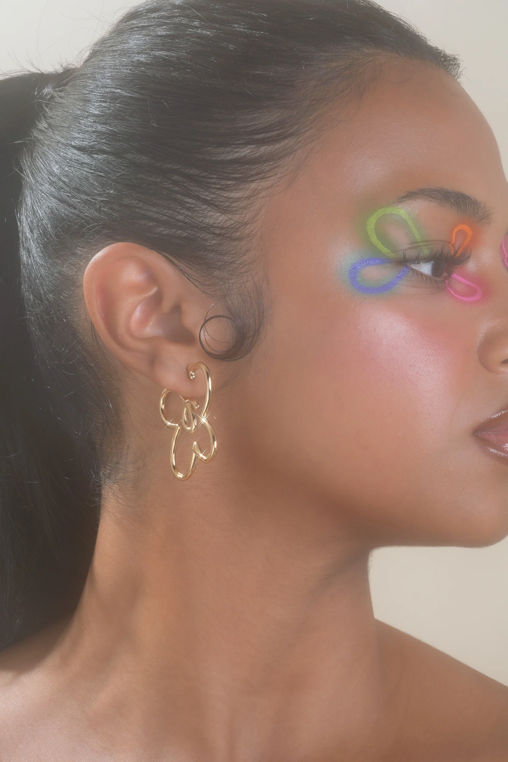 Butterflower Doodle Hoops (Pair) - Image 7