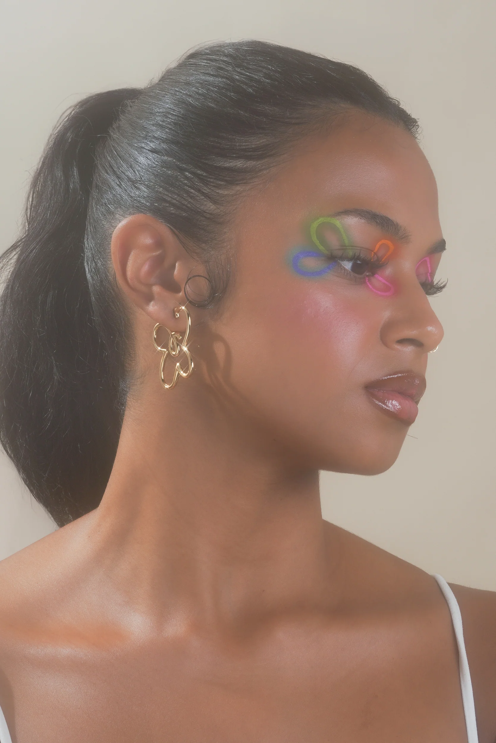 Butterflower Doodle Hoops (Pair) - Image 8