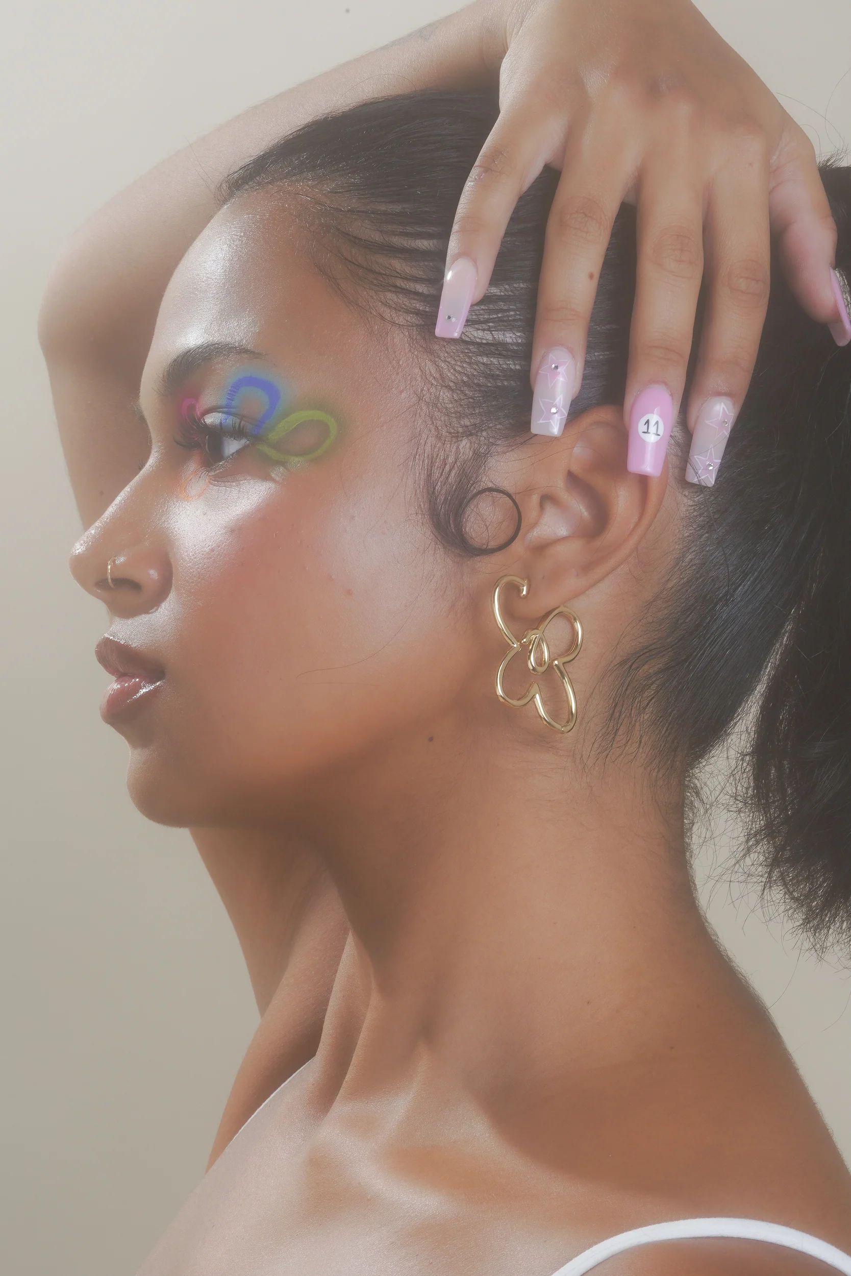 Butterflower Doodle Hoops (Pair) - Image 9
