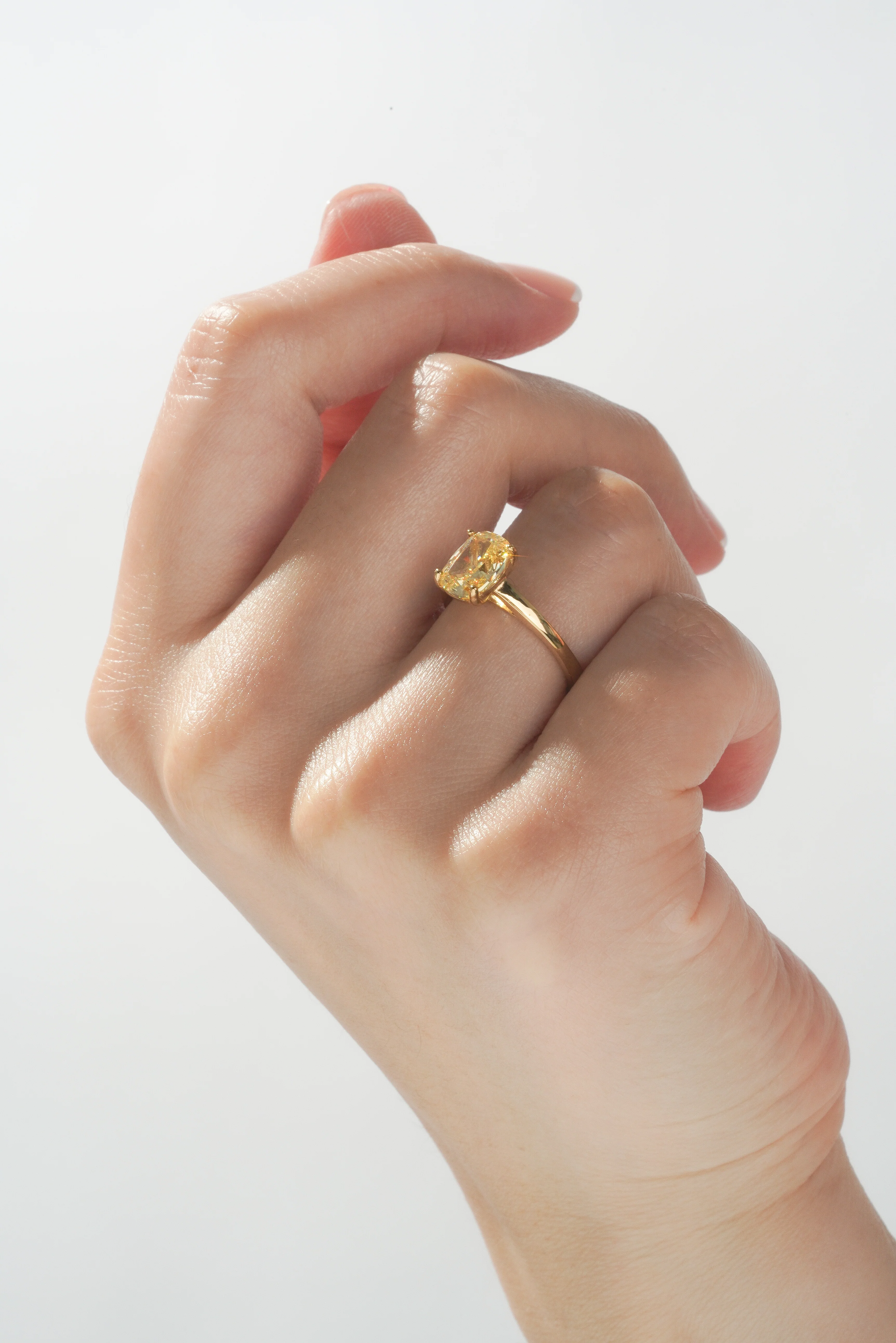 Canary Baby Cocktail Ring - Image 4