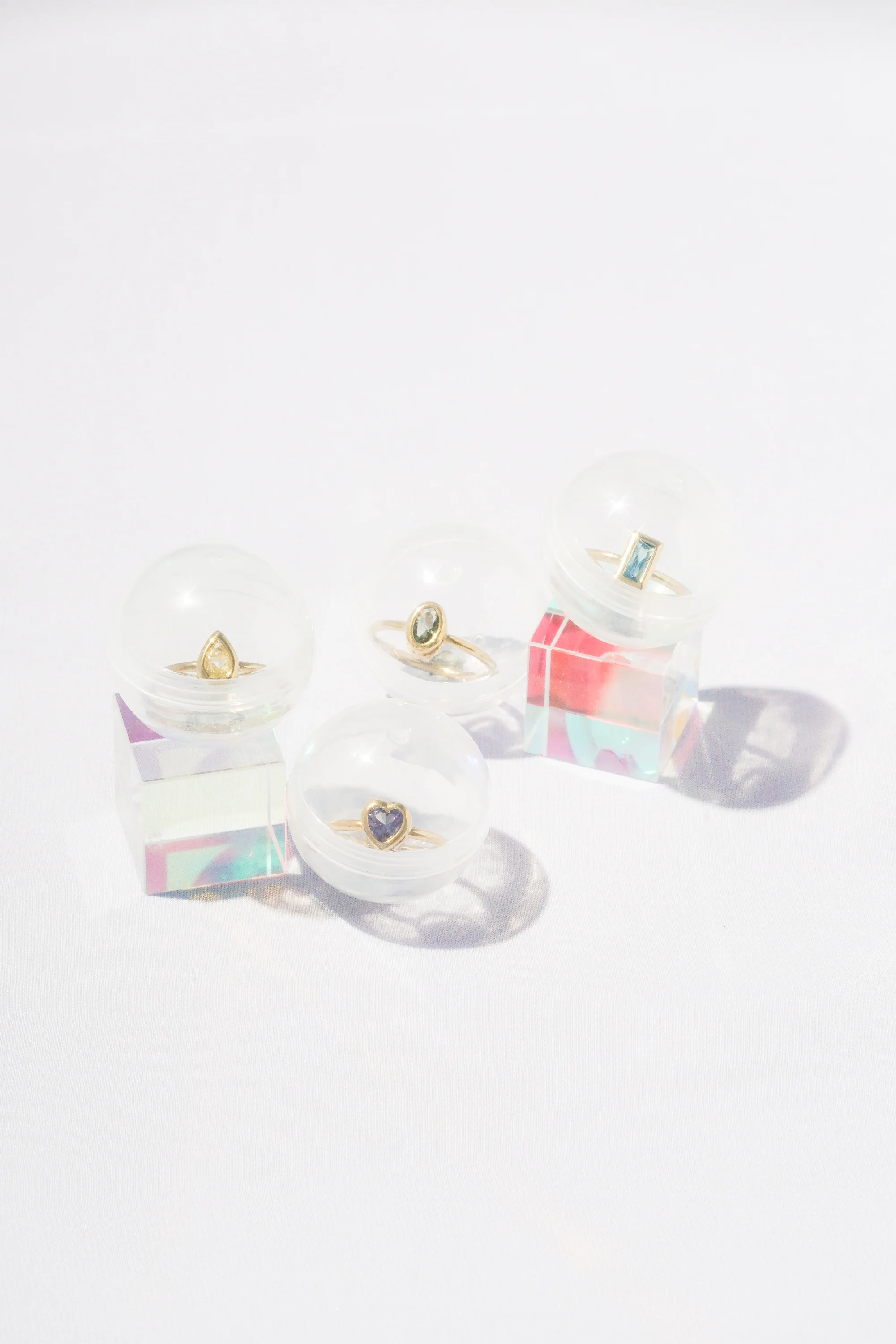 Canary Teardrop Bezel Ring - Image 13