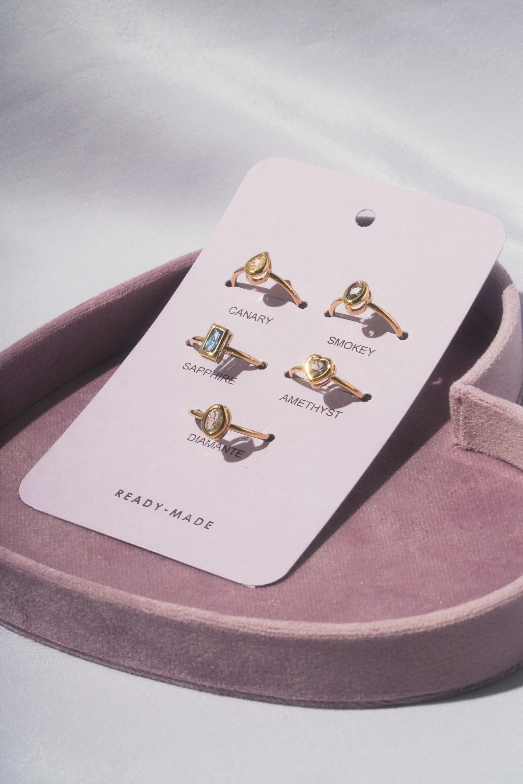 Canary Teardrop Bezel Ring - Image 6