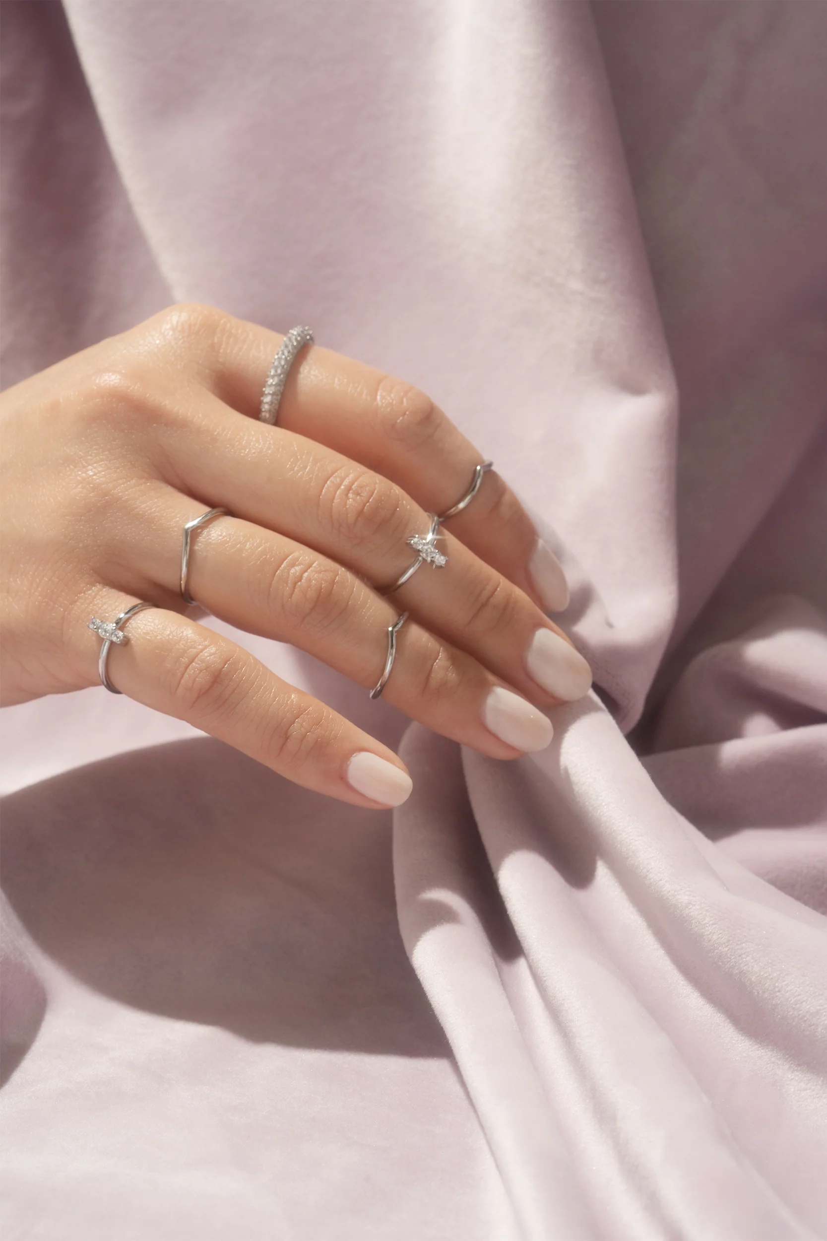 Chevron Midi Ring - Image 2
