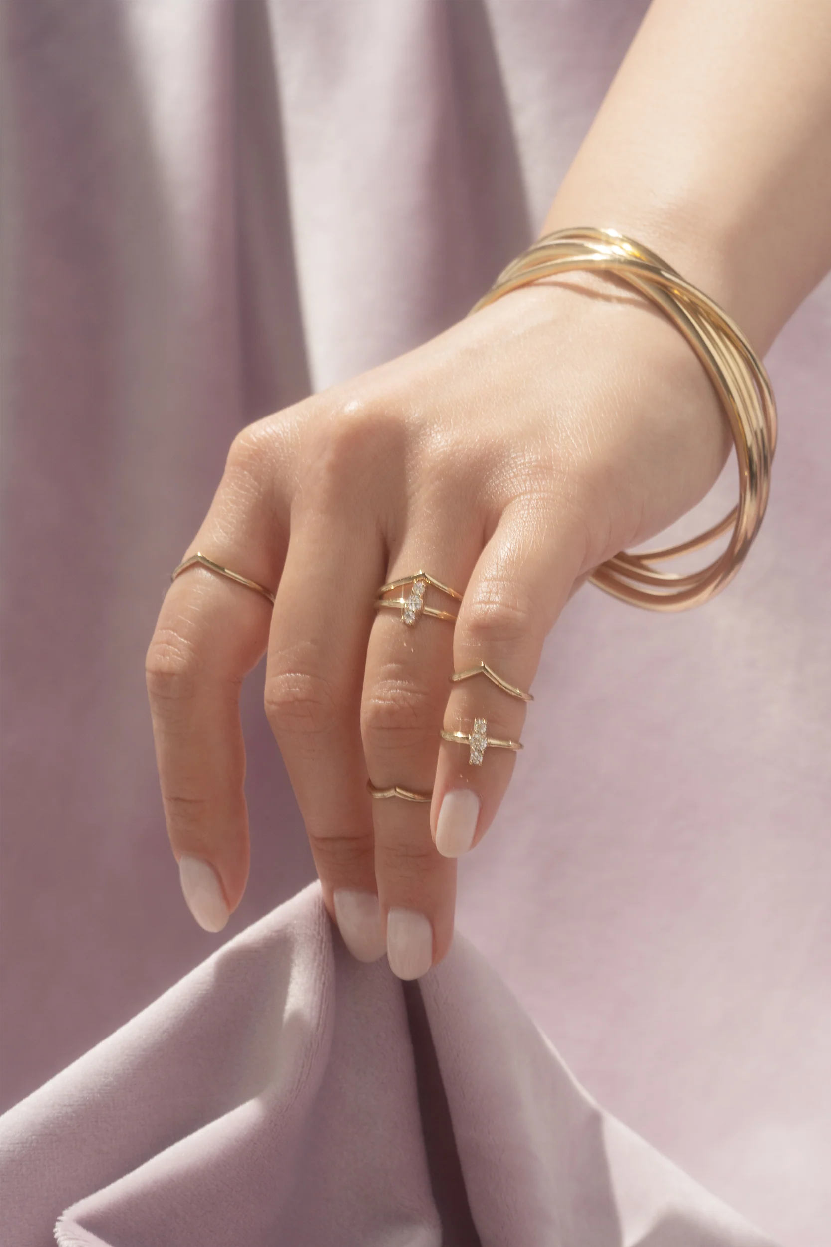 Chevron Midi Ring - Image 7