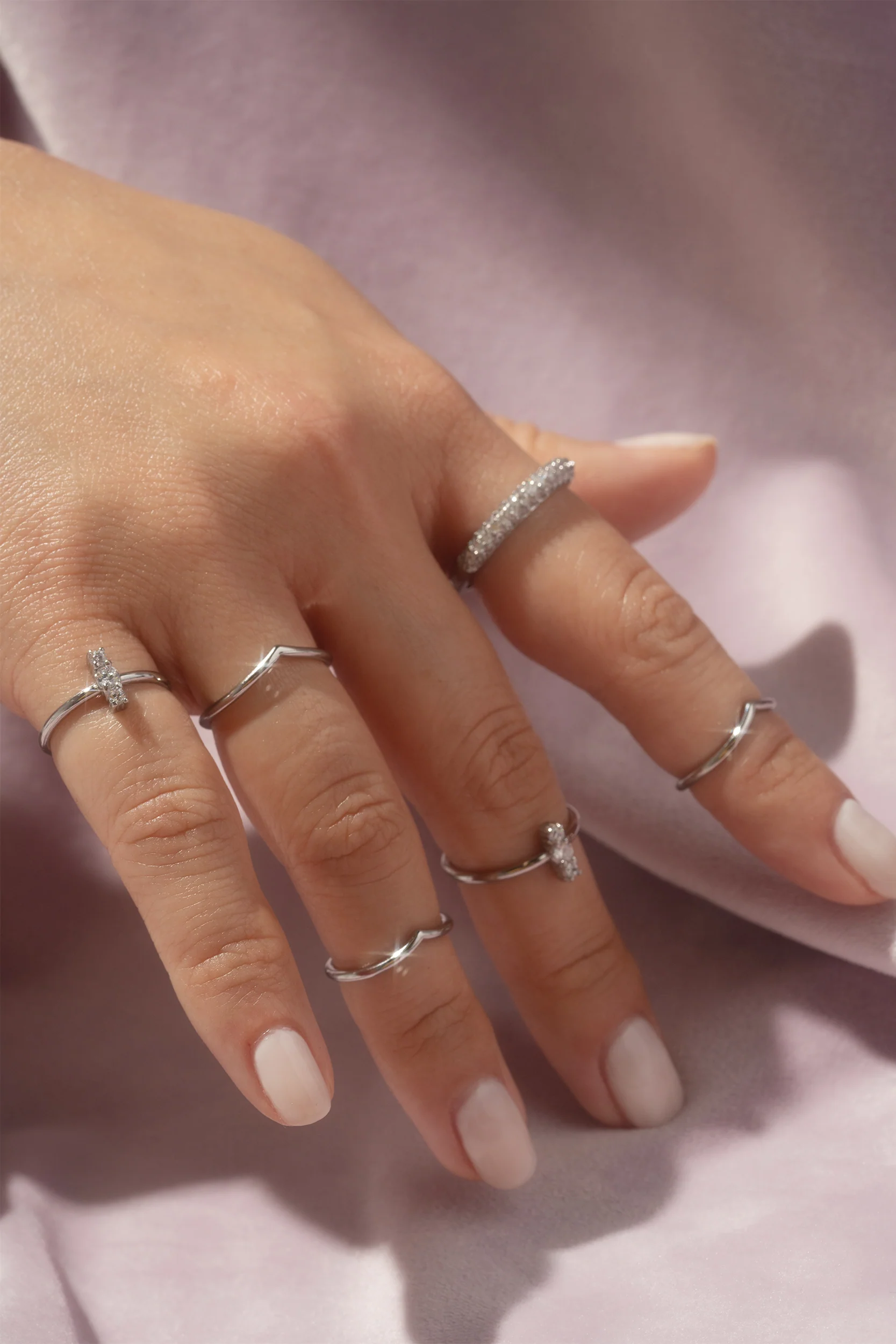 Chevron Midi Ring - Image 9