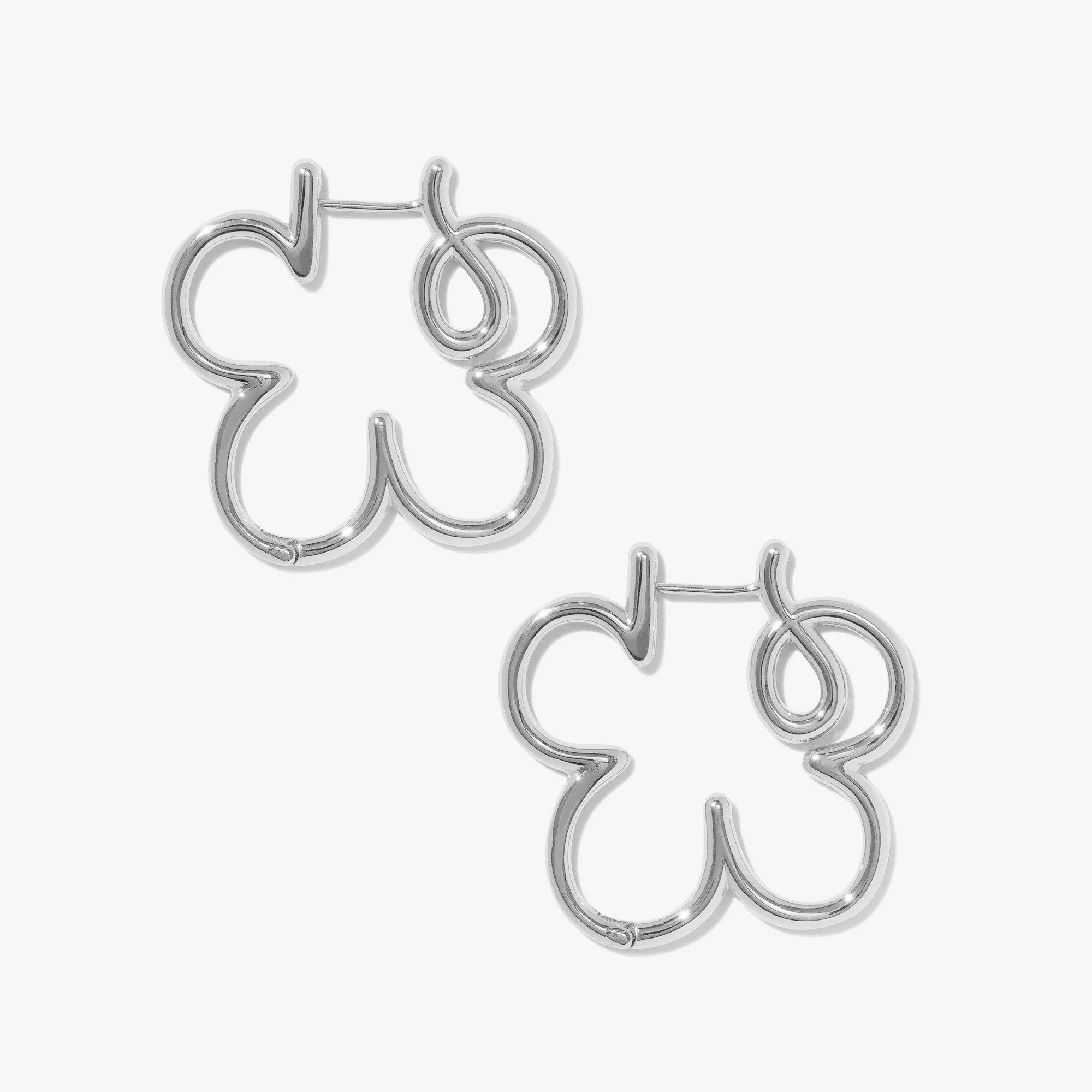 Clover Doodle Hoops (Pair) - Image 2