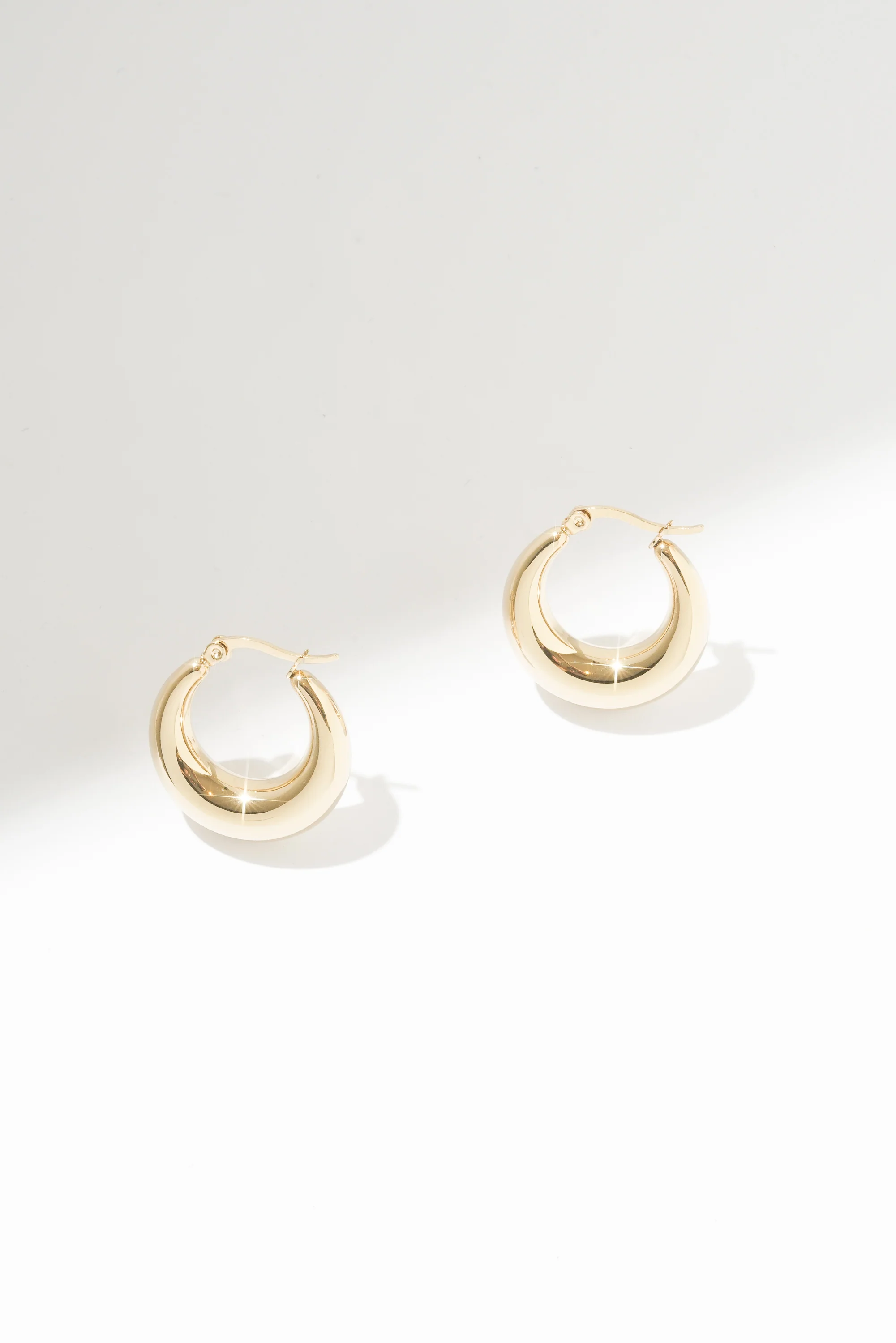 Crescent Hoops - Hypoallergenic Steel - Image 7