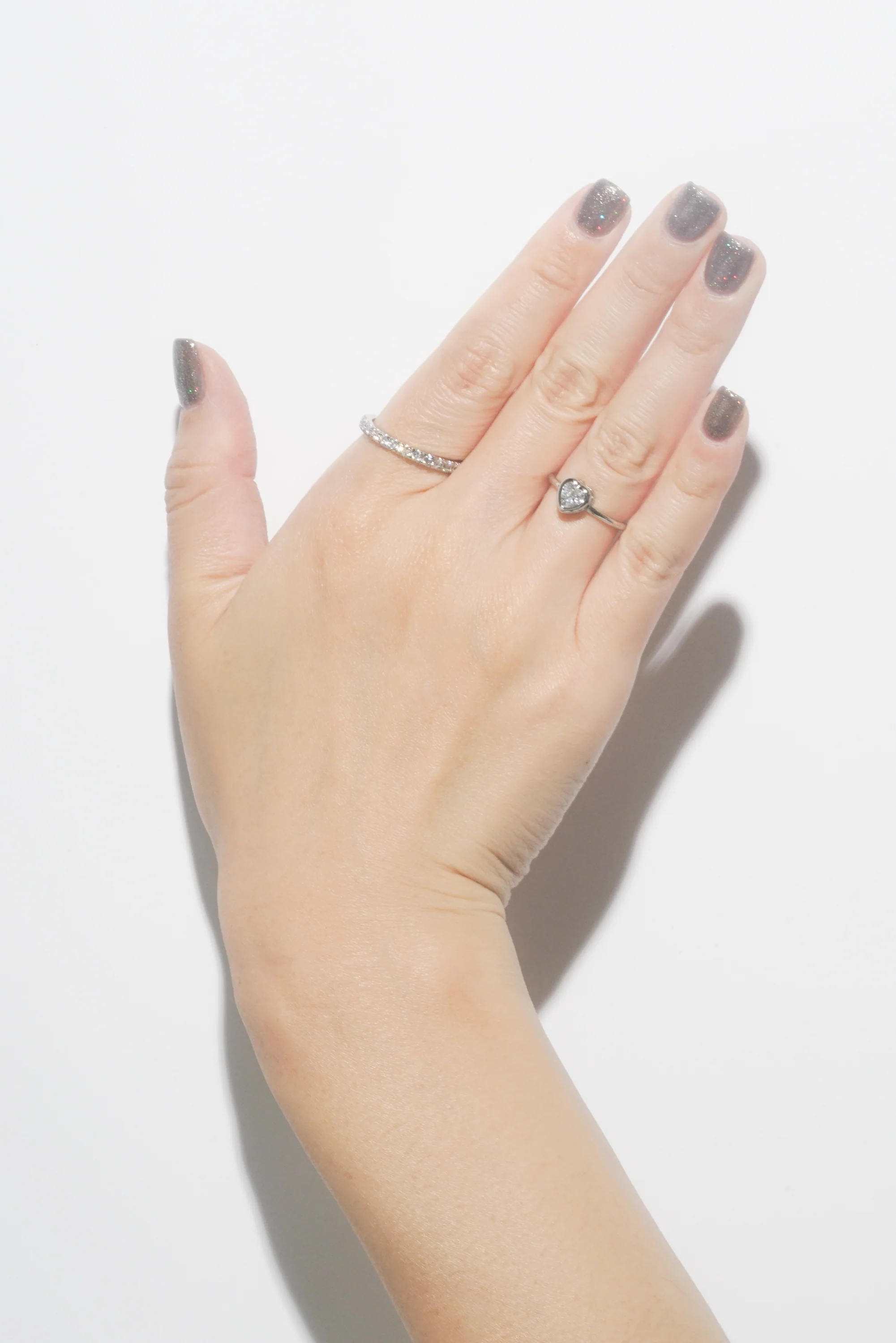 Diamante Heart Bezel Ring - Image 7
