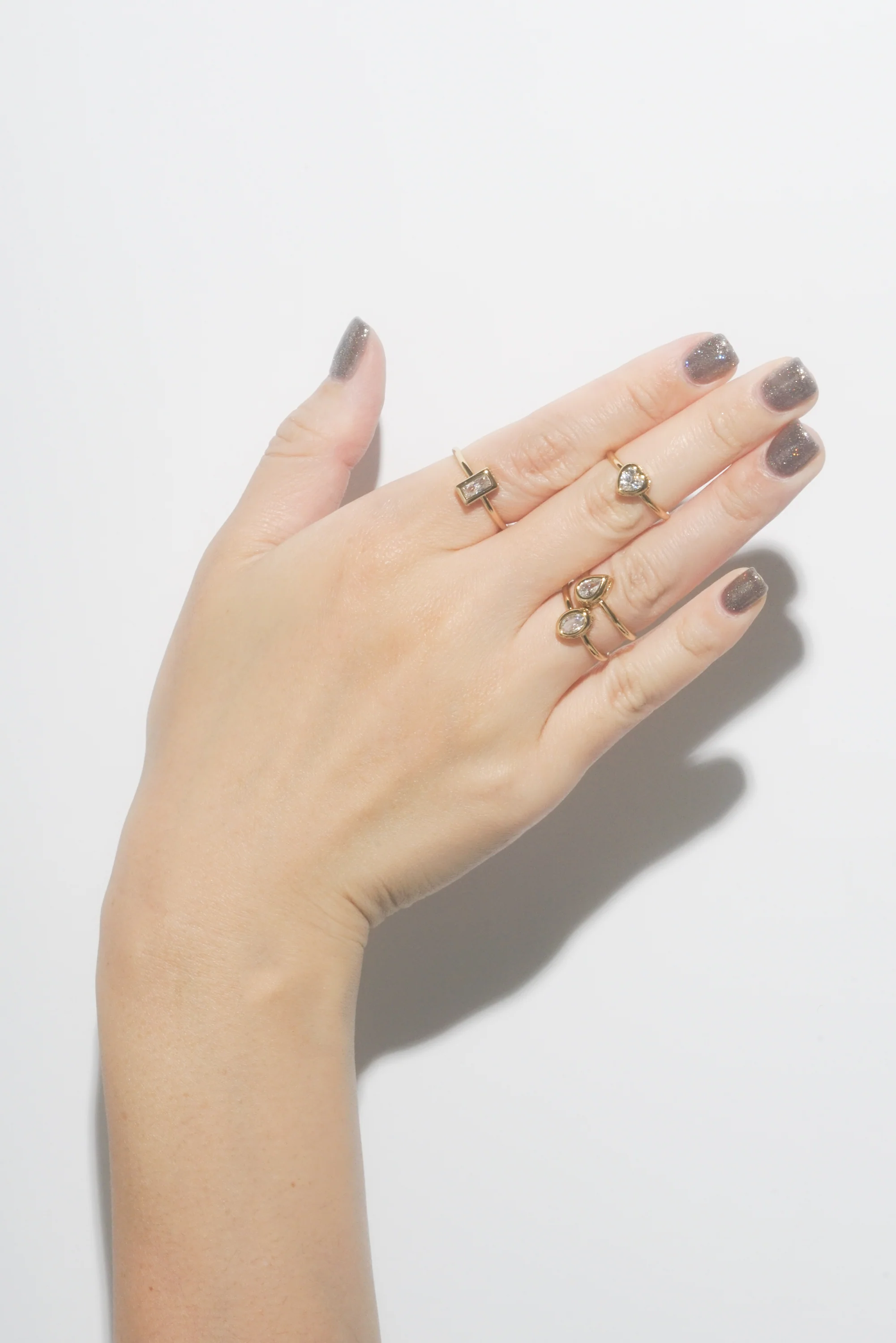 Diamante Rectangle Bezel Ring - Image 3