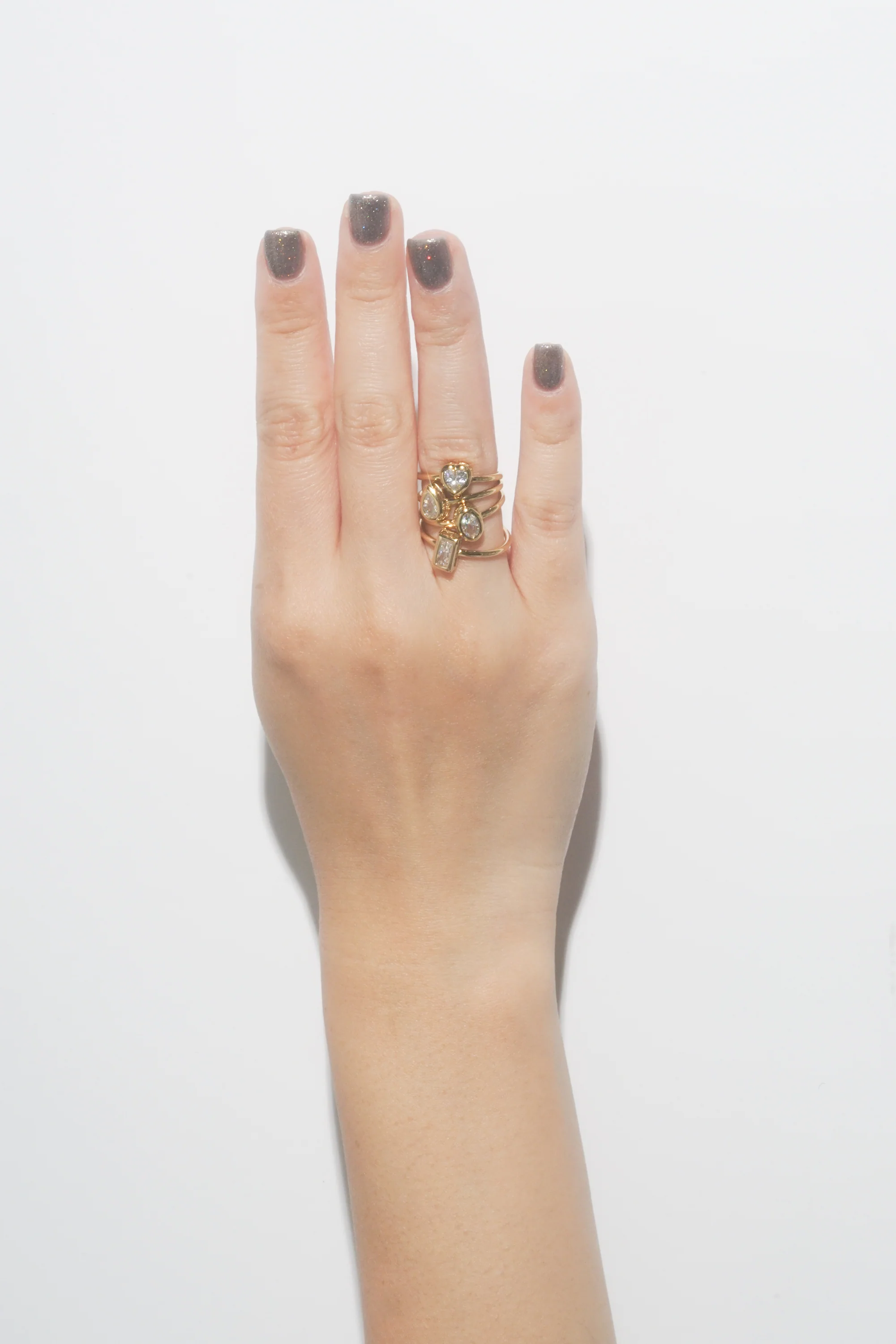 Diamante Rectangle Bezel Ring - Image 6