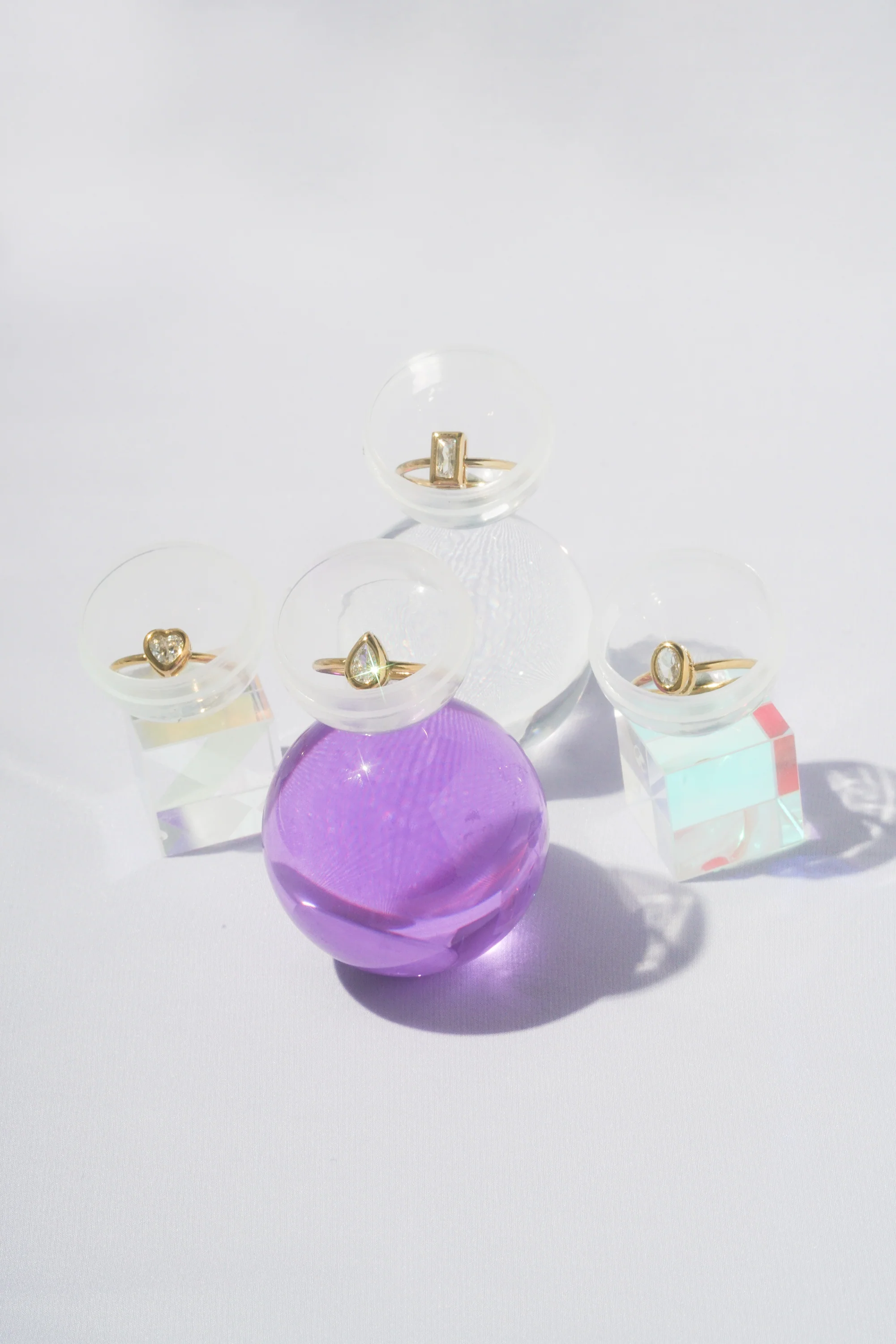 Diamante Rectangle Bezel Ring - Image 8