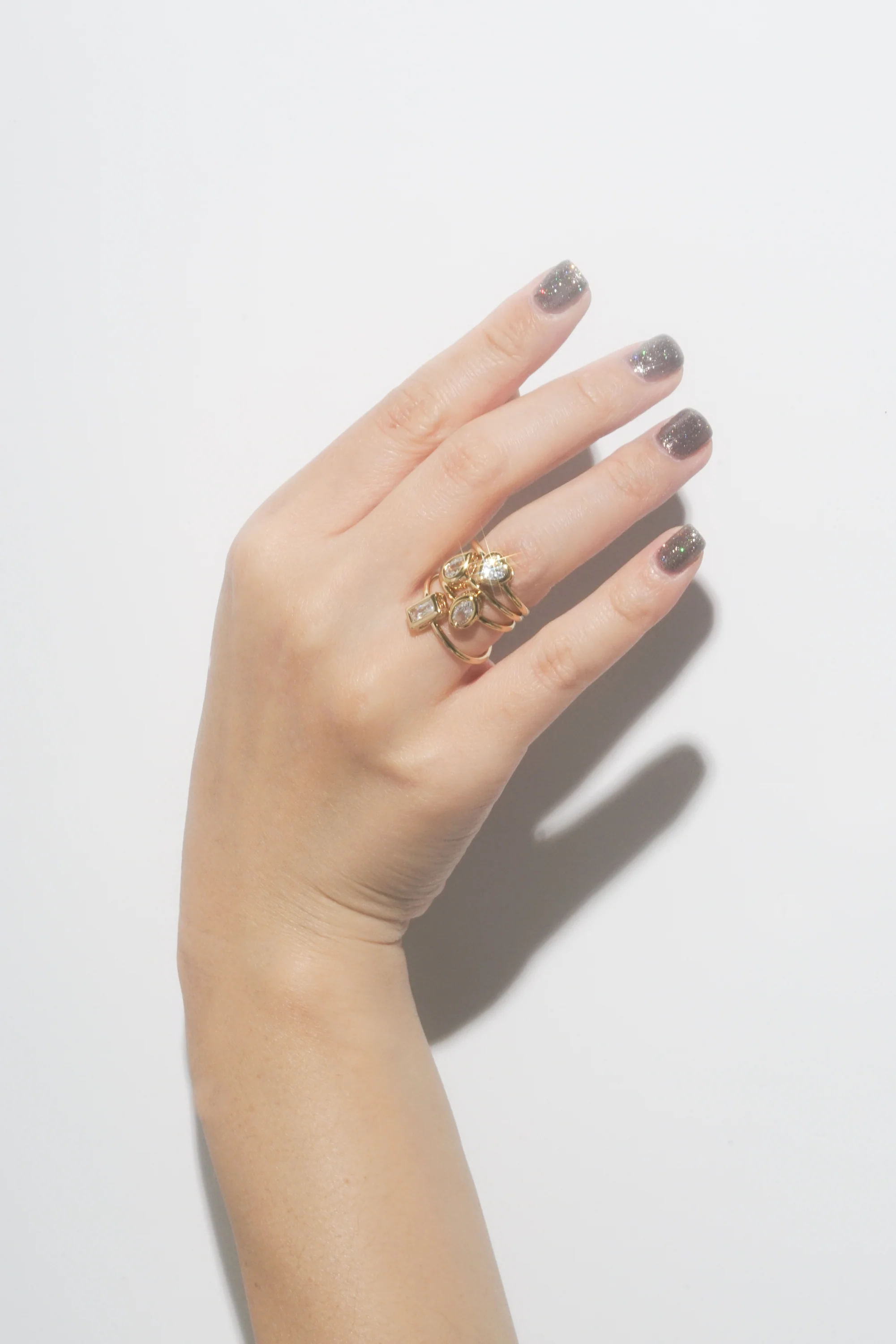 Diamante Teardrop Bezel Ring - Image 4