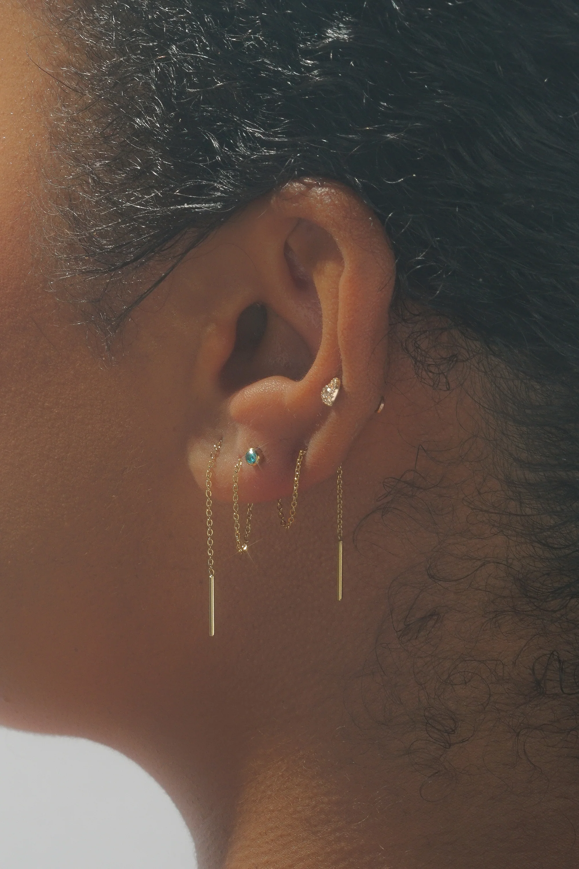 Extra Long Threader Earring (Single) - Image 8