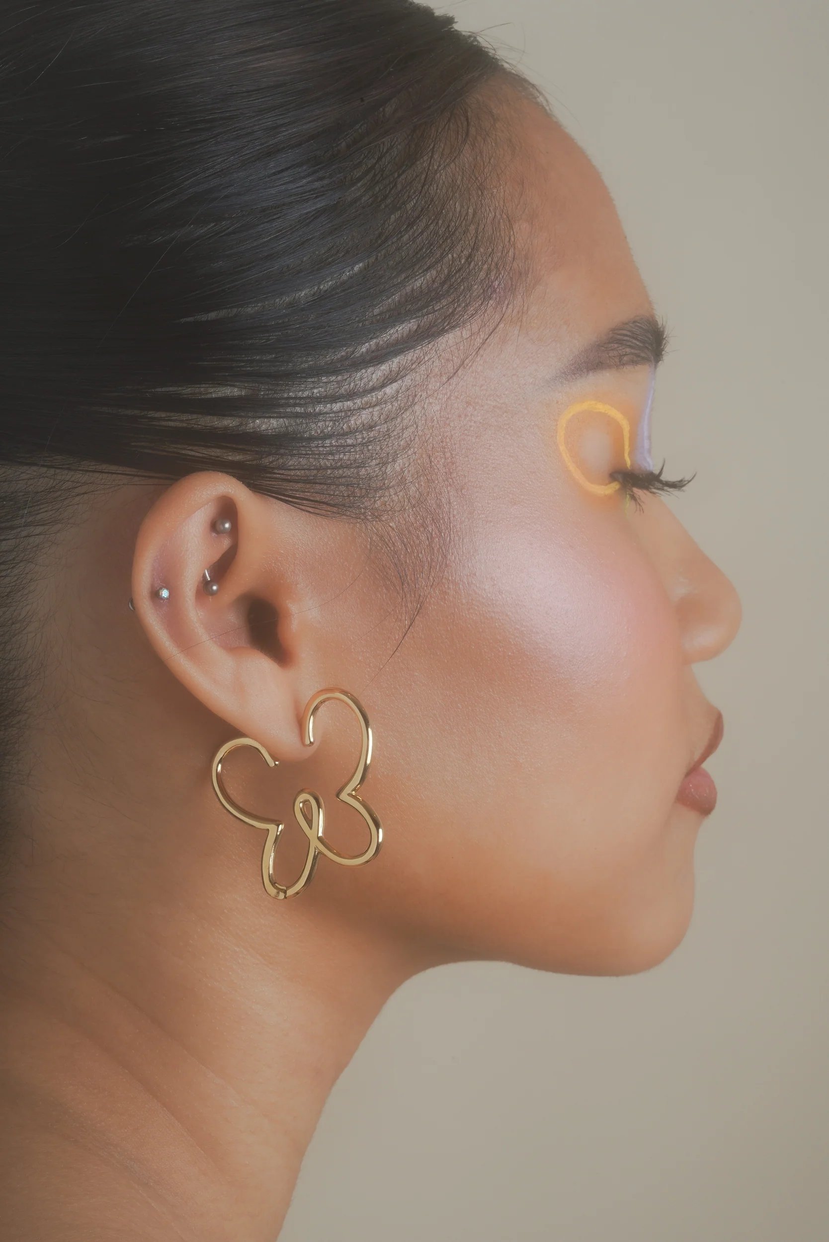 Flowerfly Doodle Hoops (Pair) - Image 9