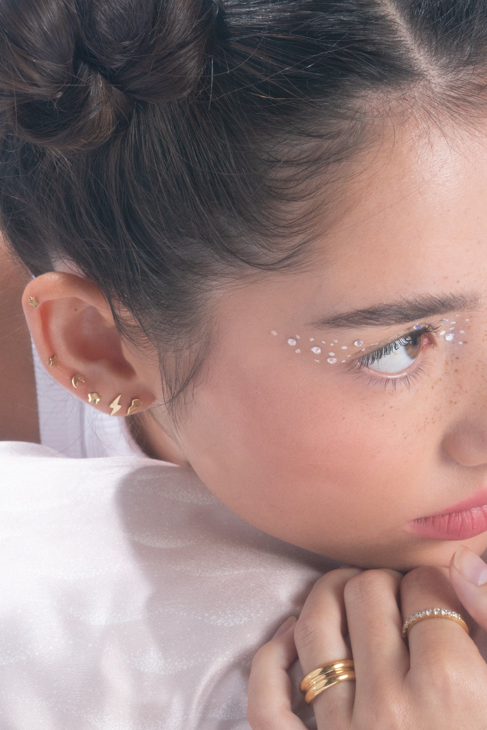 Half Heart Threaded Flat Back Stud (Right) - Image 9