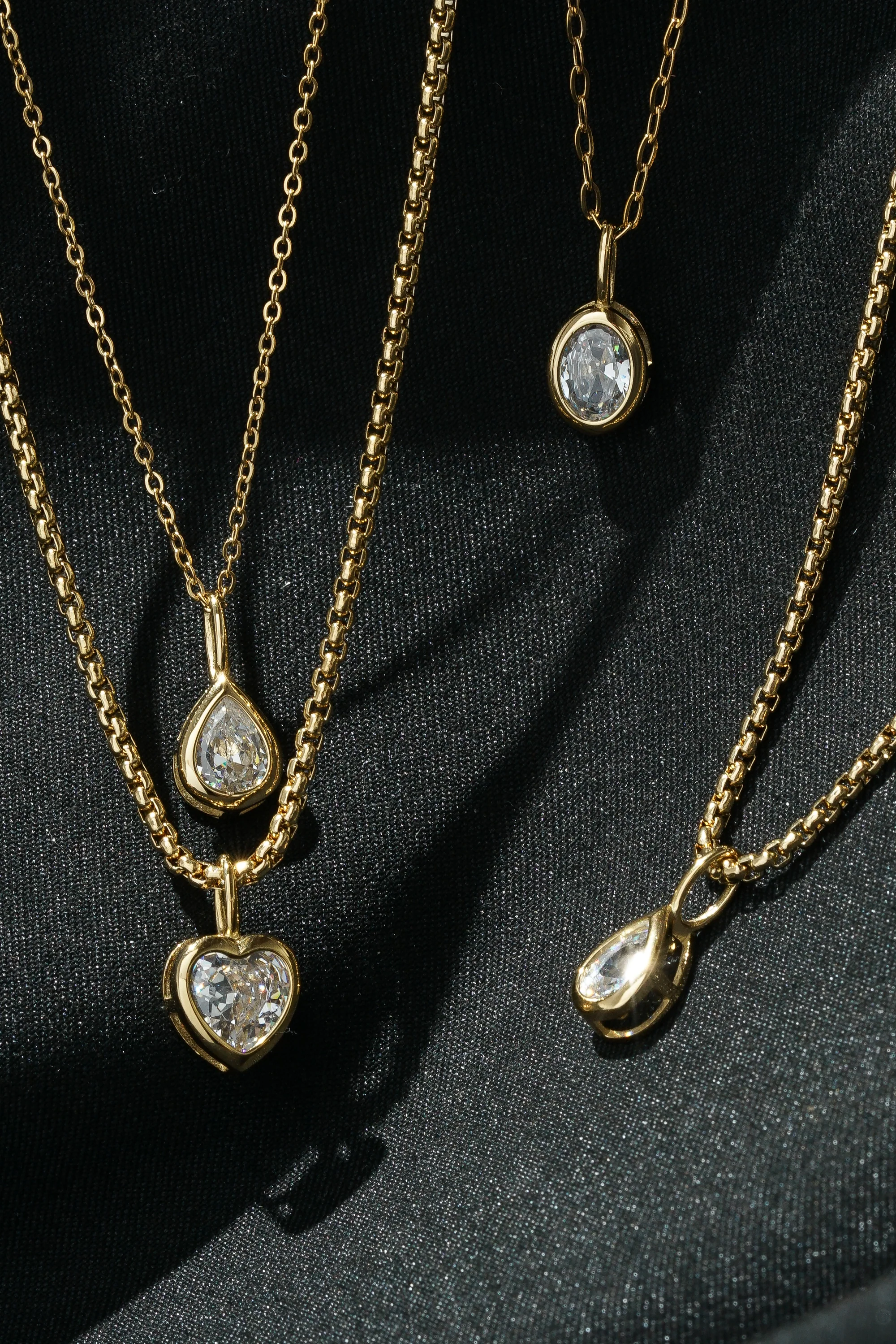 Heart Bezel Pendant - (Single) - Image 3