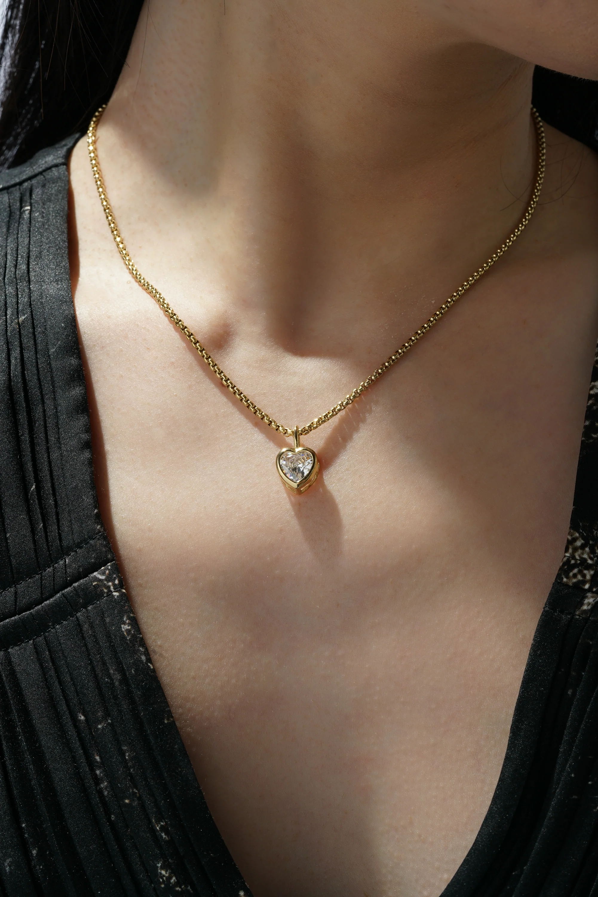 Heart Bezel Pendant - (Single) - Image 4