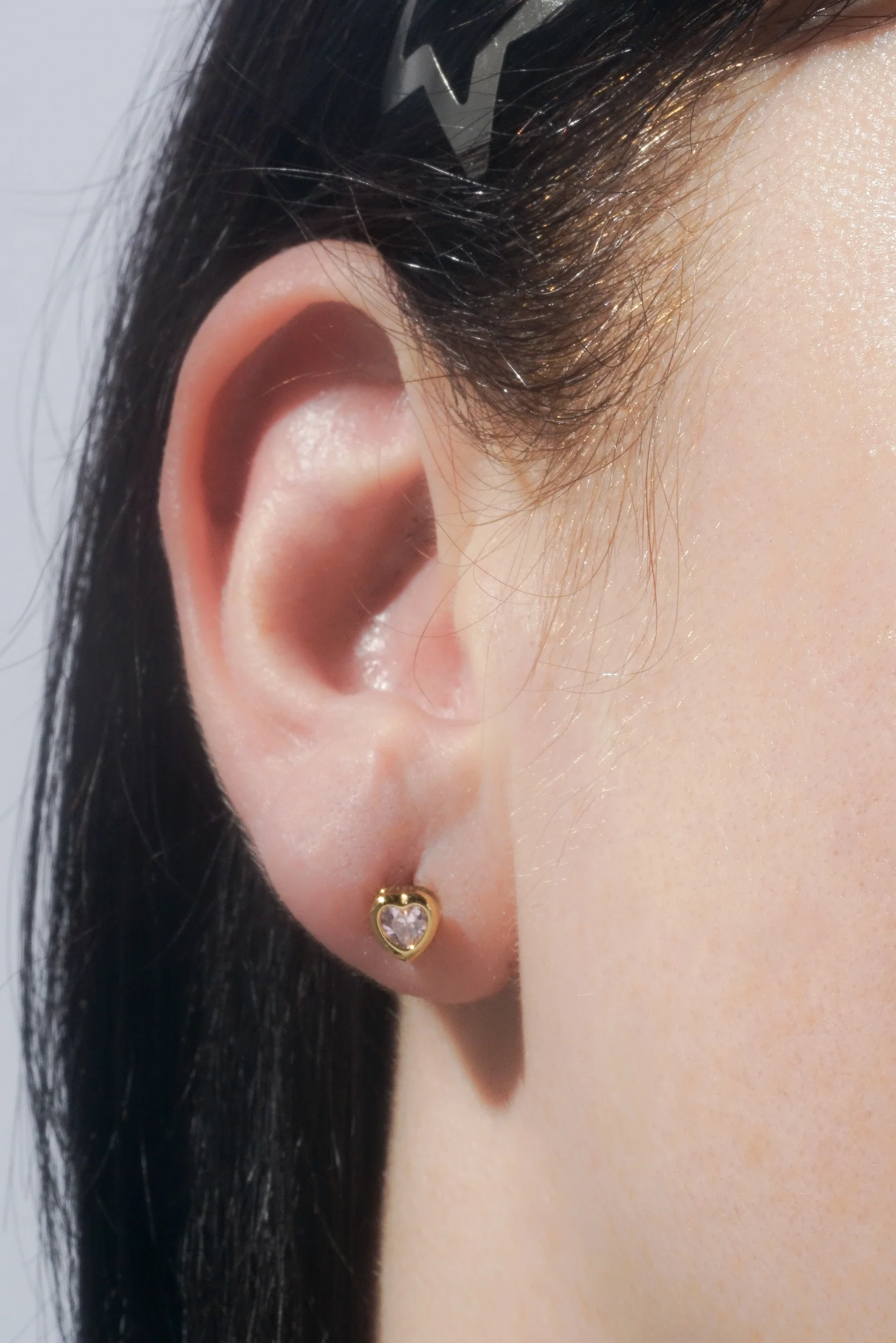 Heart Bezel Stud (Single) - Image 6