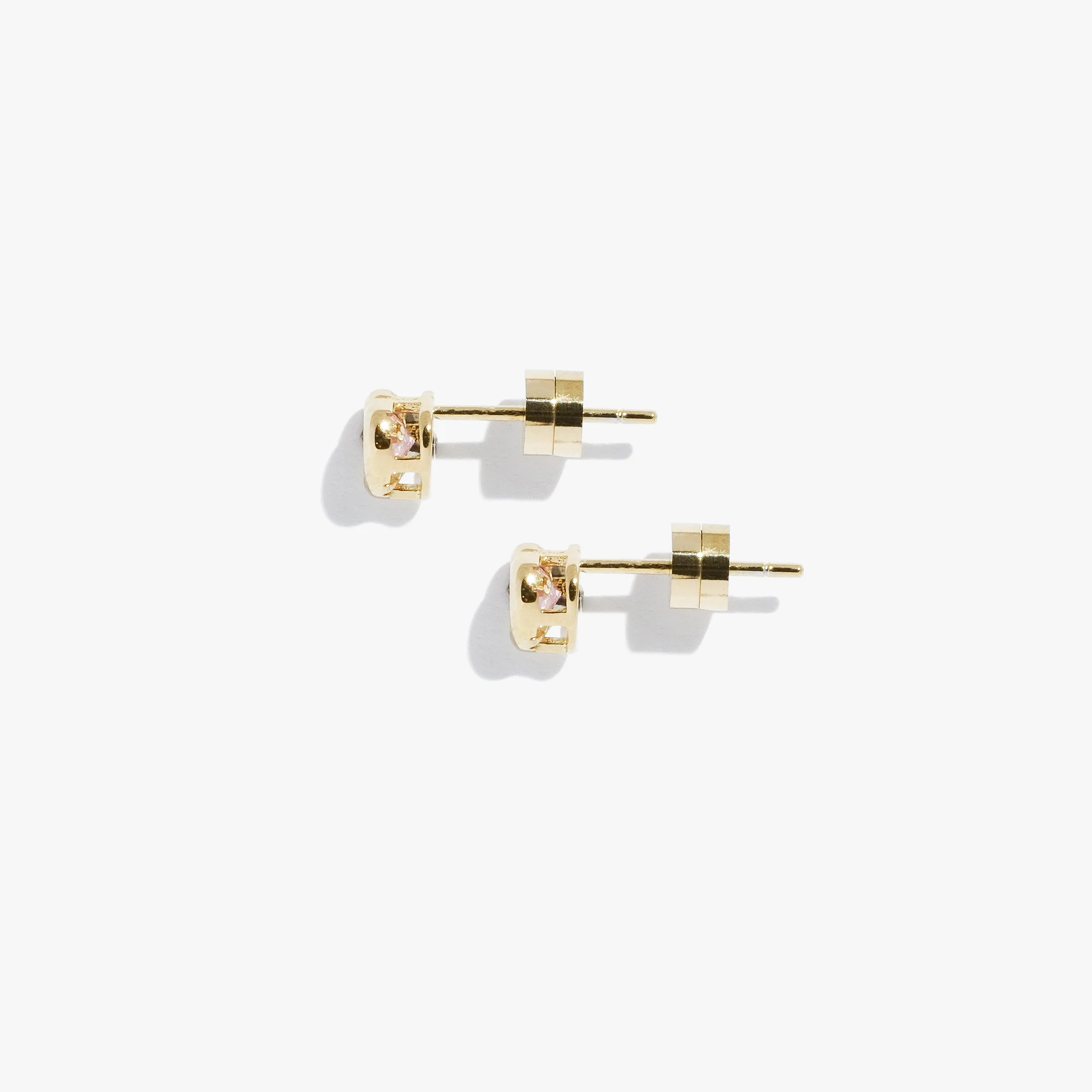Heart Bezel Studs (Pair) - Image 4