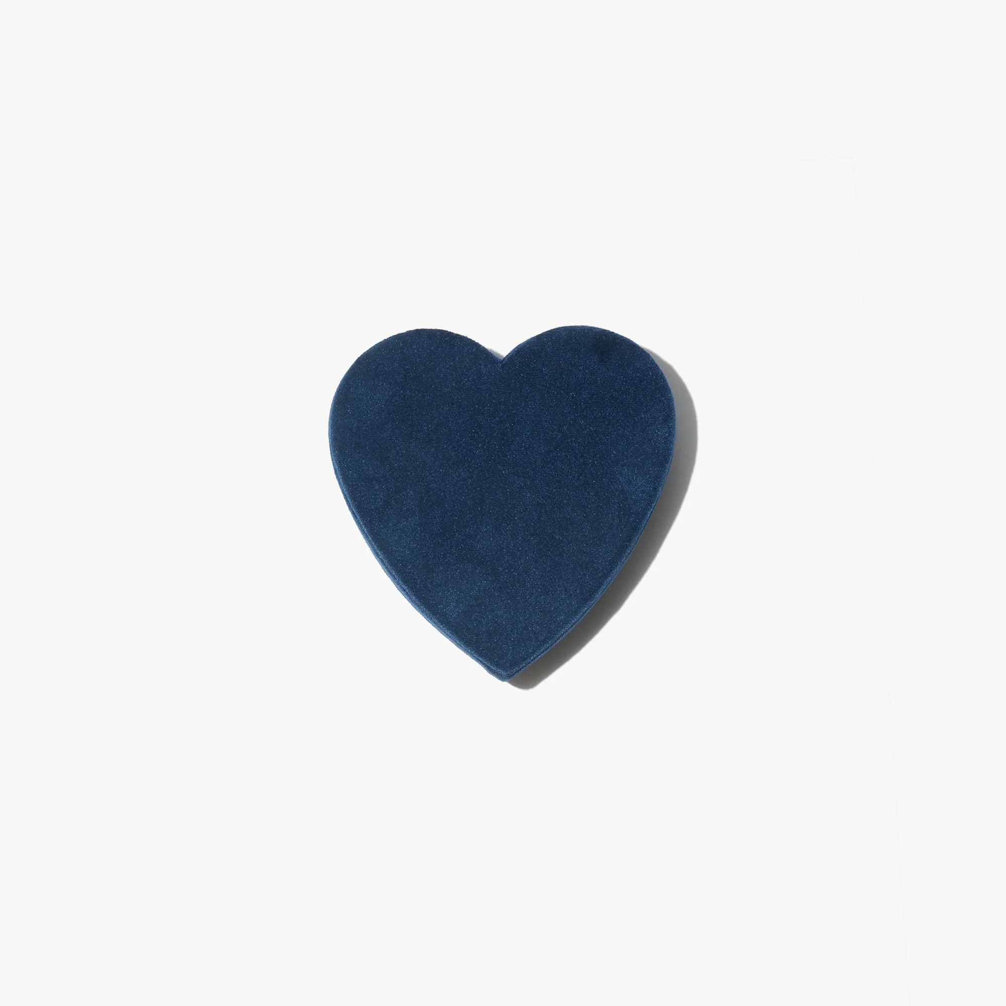 Heart Jewelry Box With Lid - Navy Blue - Image 3