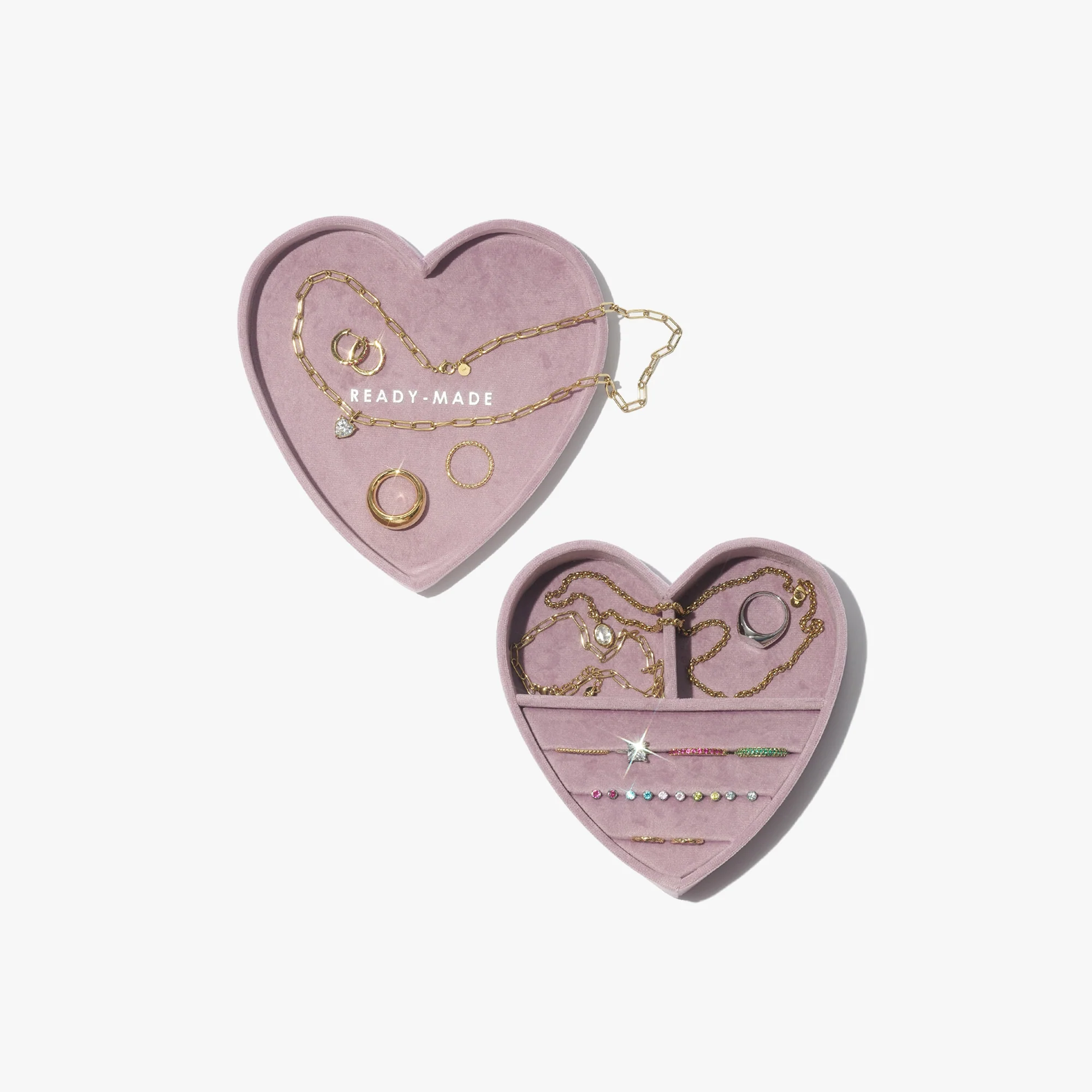 Heart Jewelry Box With Lid - Taro - Image 2