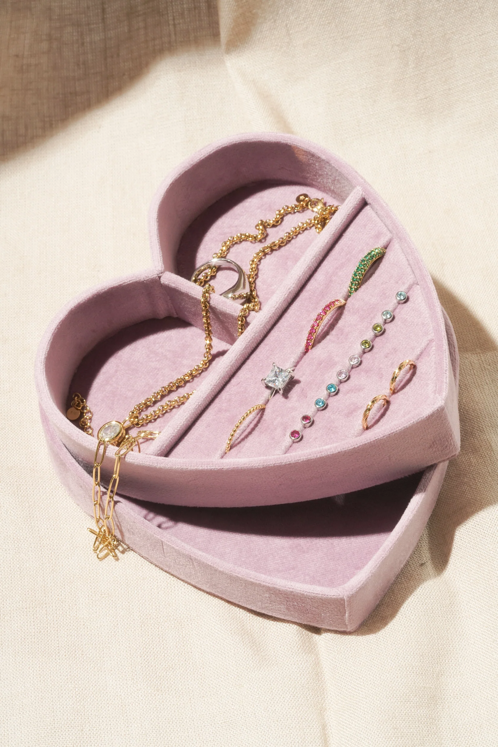 Heart Jewelry Box With Lid - Taro - Image 4