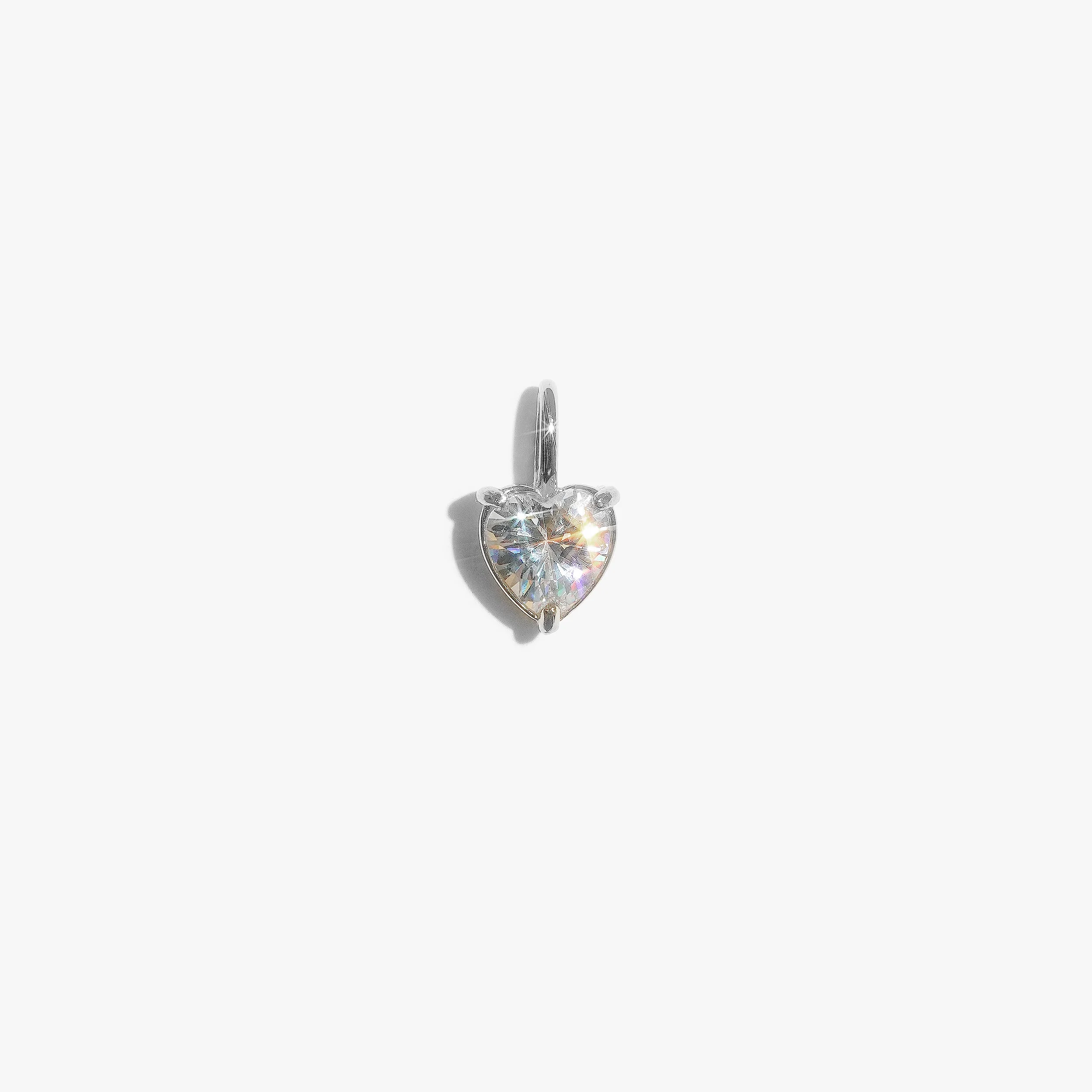 Heart Pronged Pendant - (Single) - Image 2