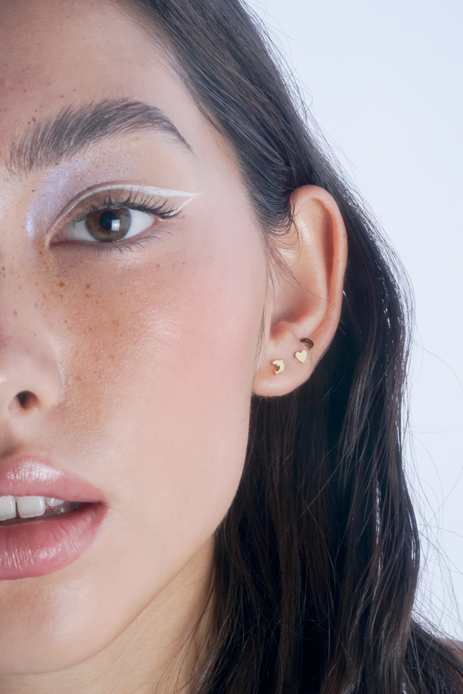 Heart Threaded Flat Back Studs (Pair) - Image 9