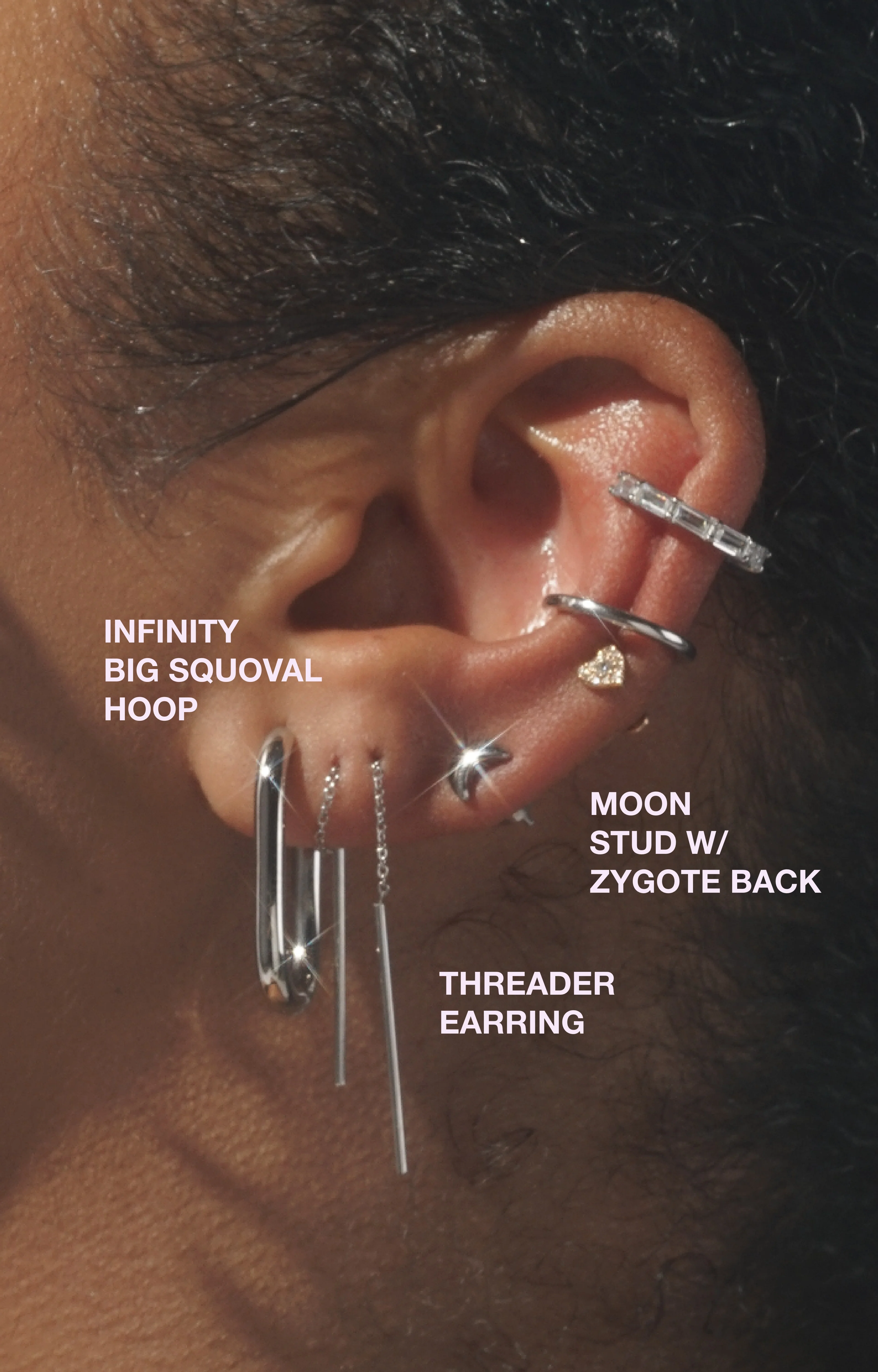 Infinity Big Squoval Hoops (Pair) - Image 3