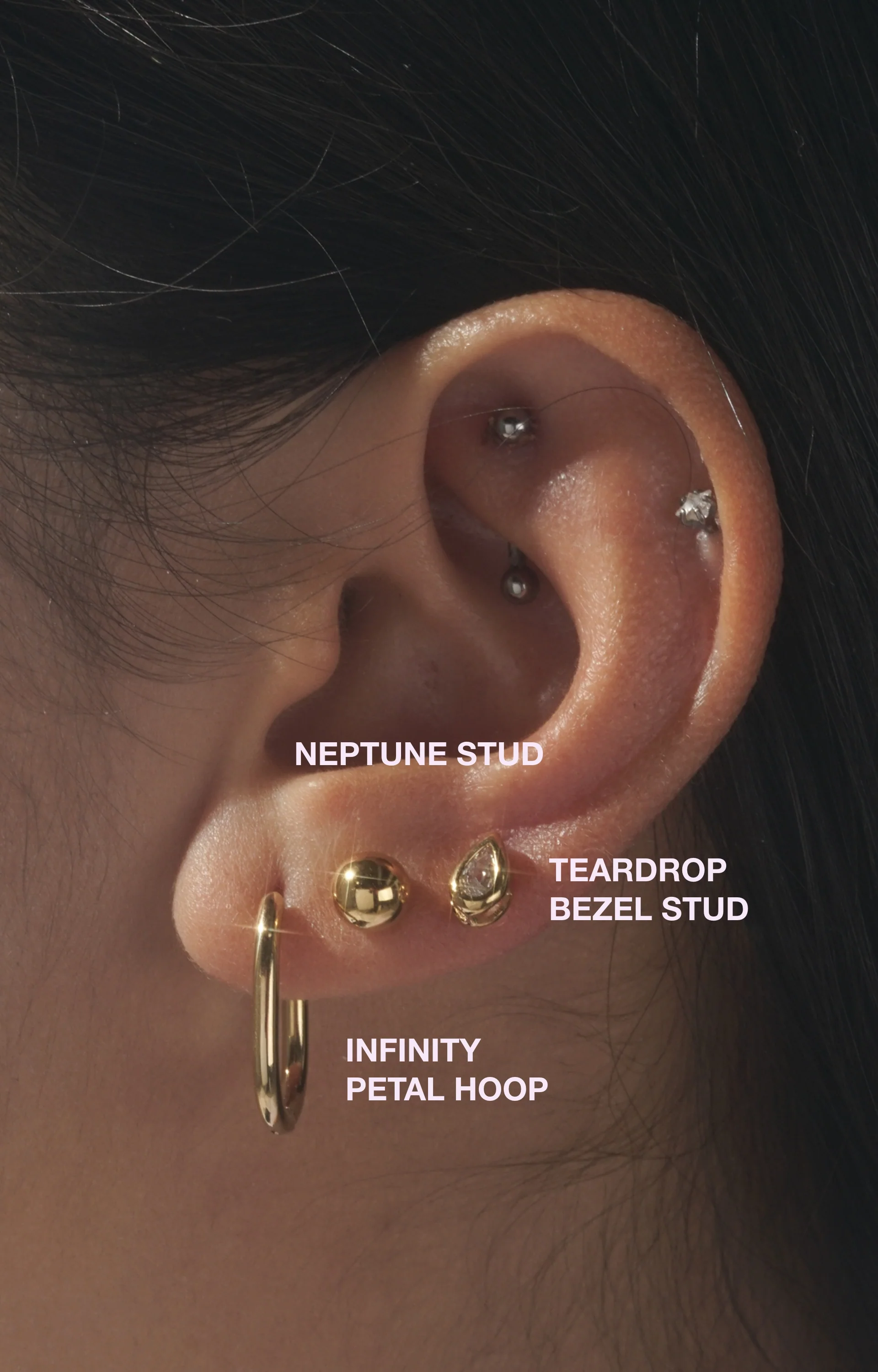Infinity Petal Hoops (Pair) - Image 9