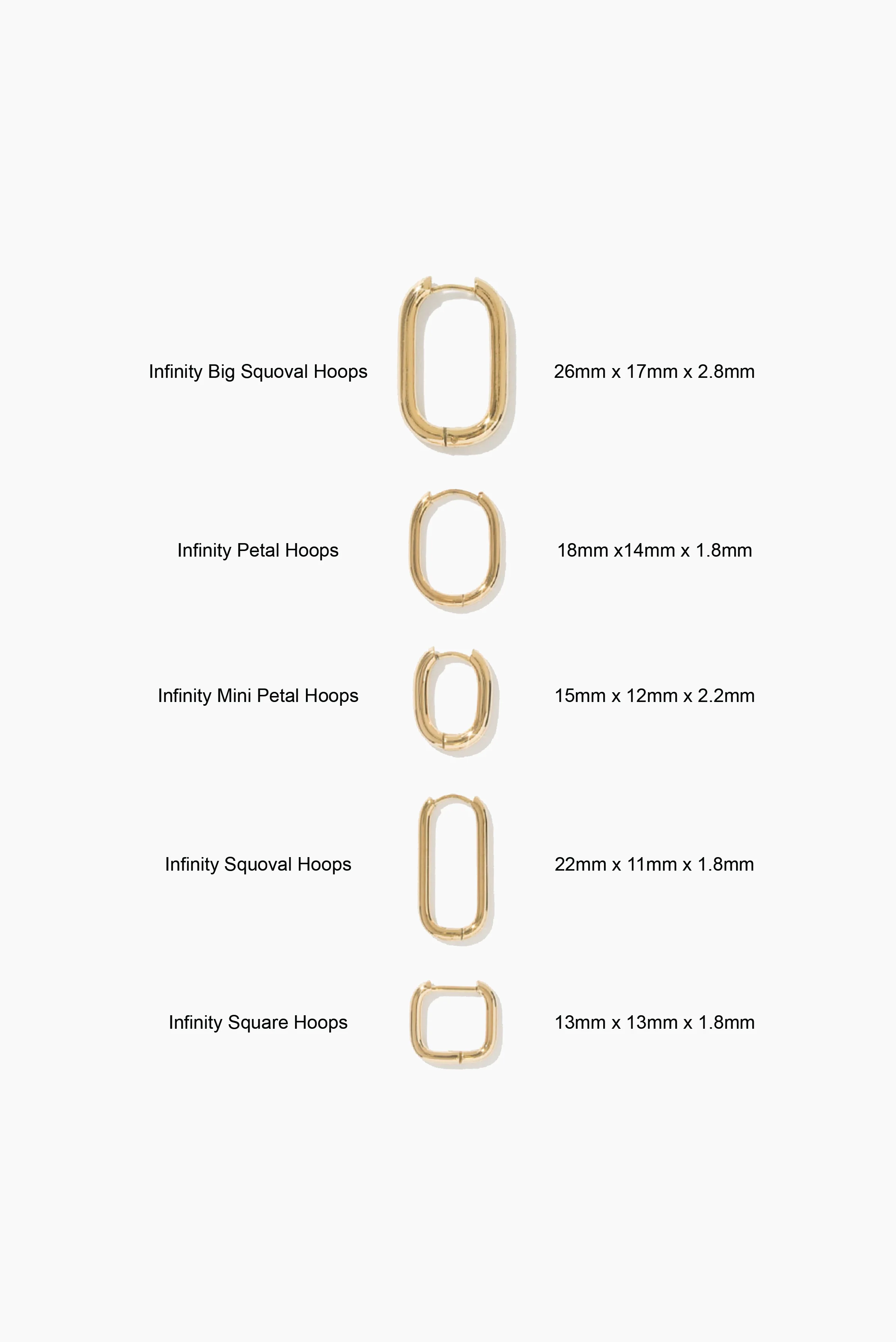 Infinity Squoval Hoops (Pair) - Image 13