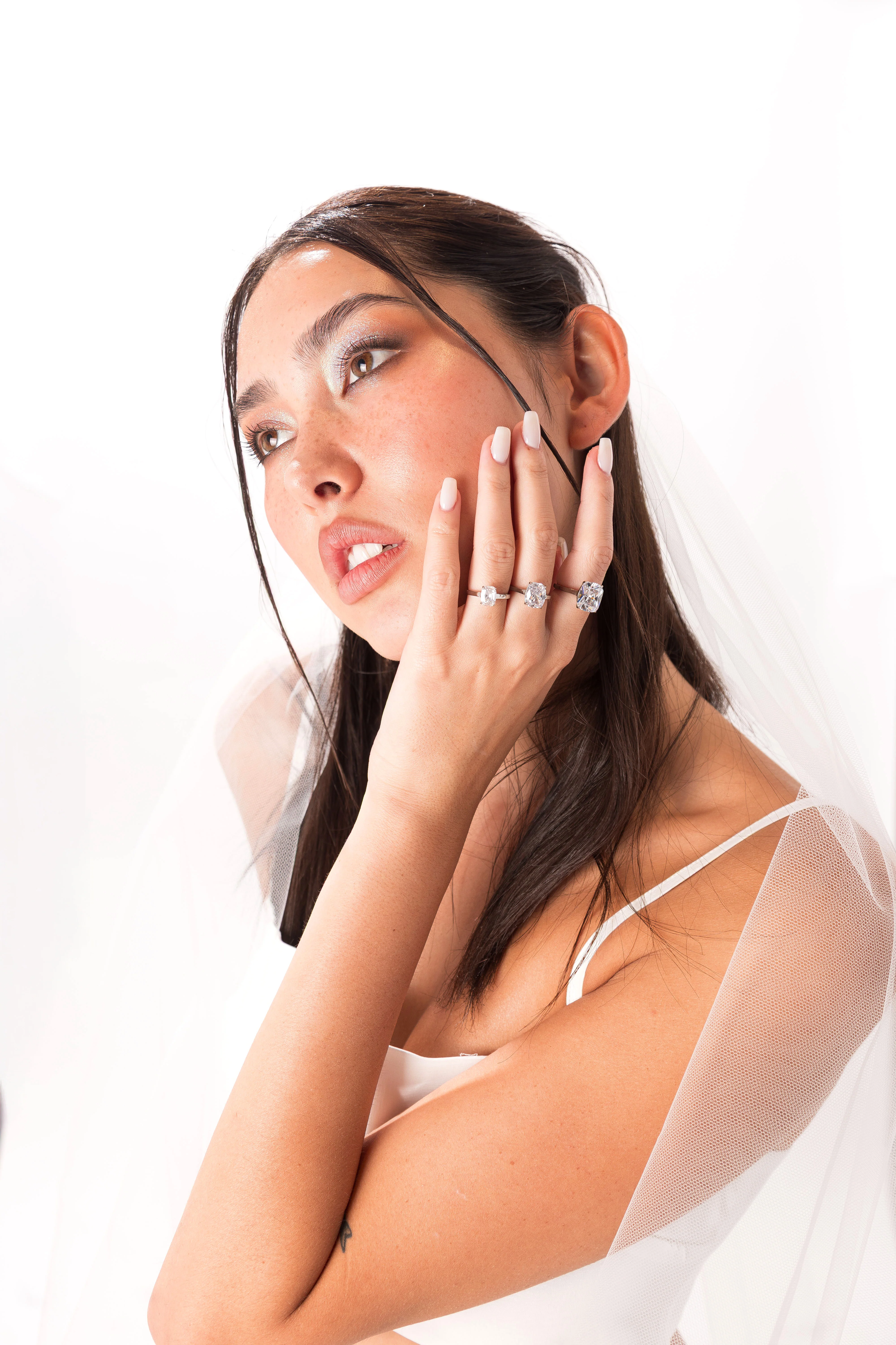 Large Cushion Cut Promise Ring - Image 10