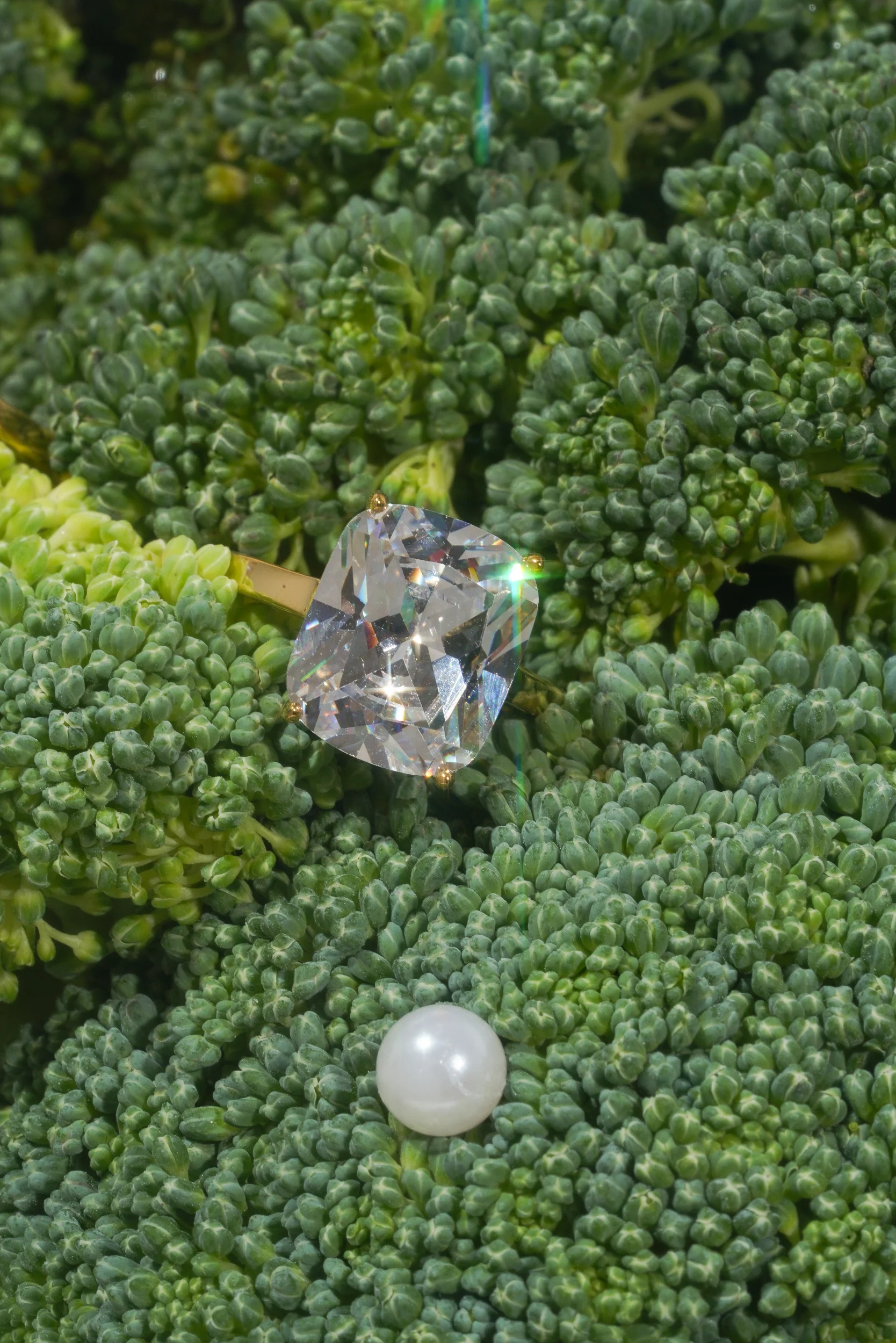 Large Cushion Cut Promise Ring - Image 3