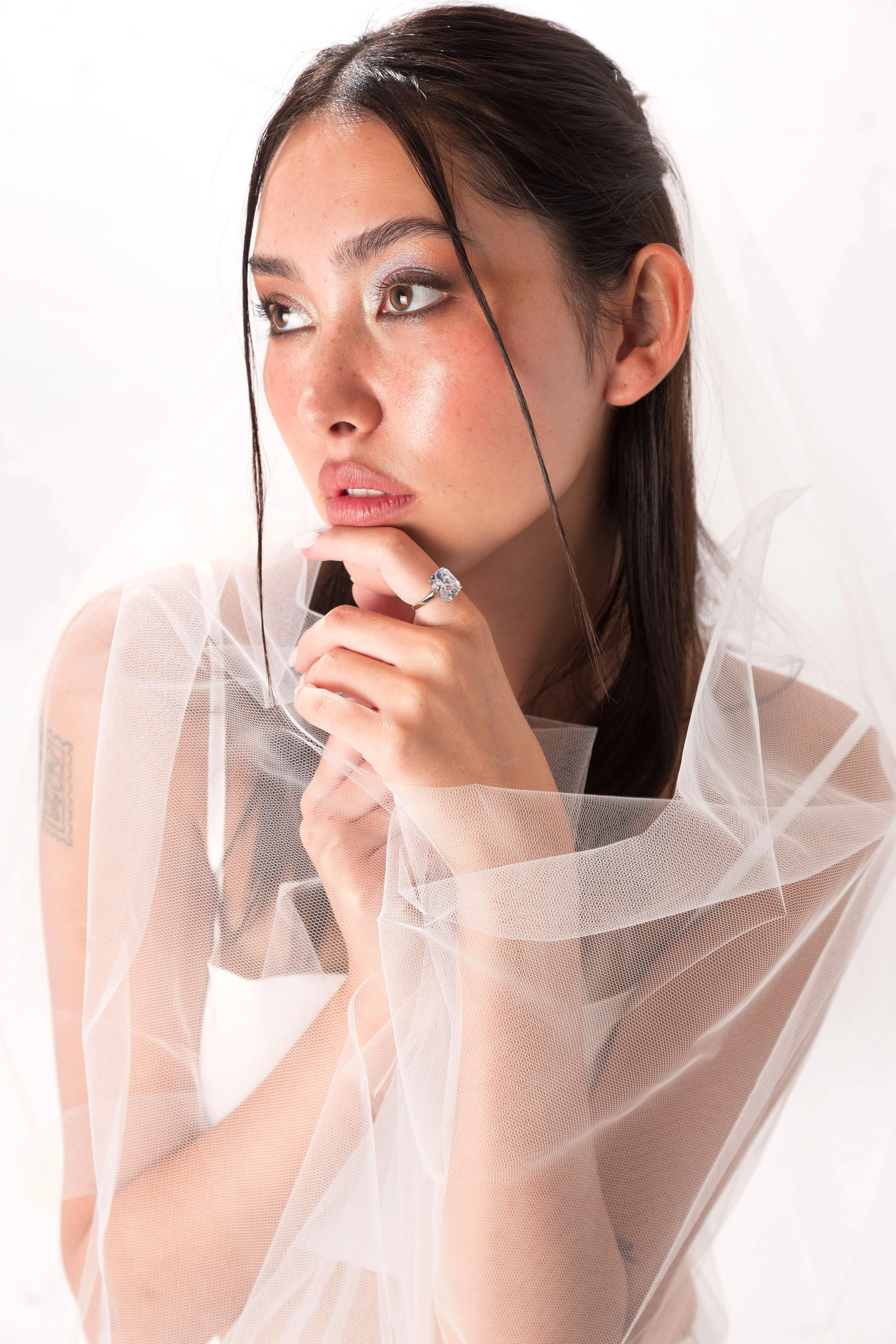 Large Cushion Cut Promise Ring - Image 6